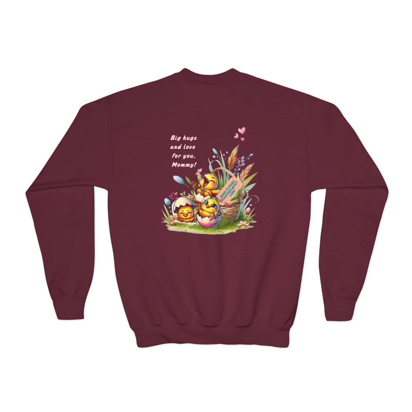 Funny Emotional Messages Youth Crewneck Sweatshirt - Perfect Gift for Mother's Day
