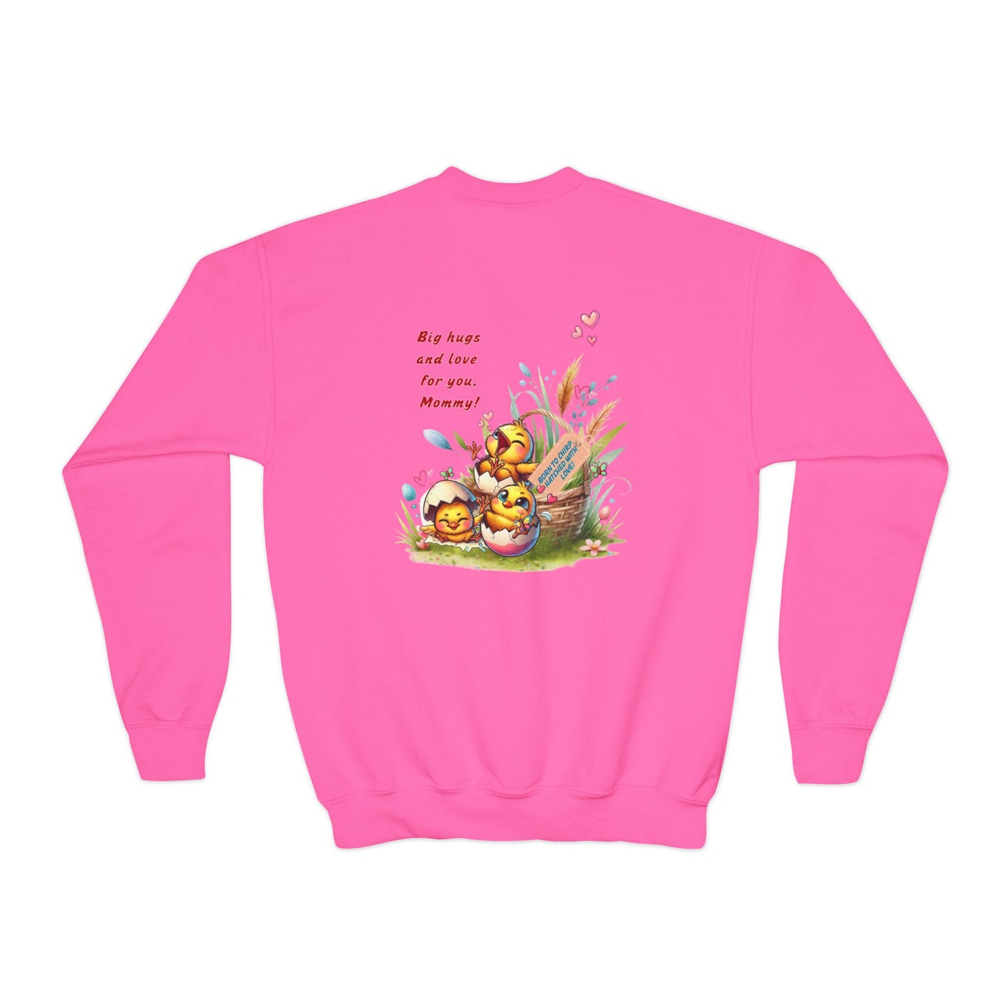 Funny Emotional Messages Youth Crewneck Sweatshirt - Perfect Gift for Mother's Day