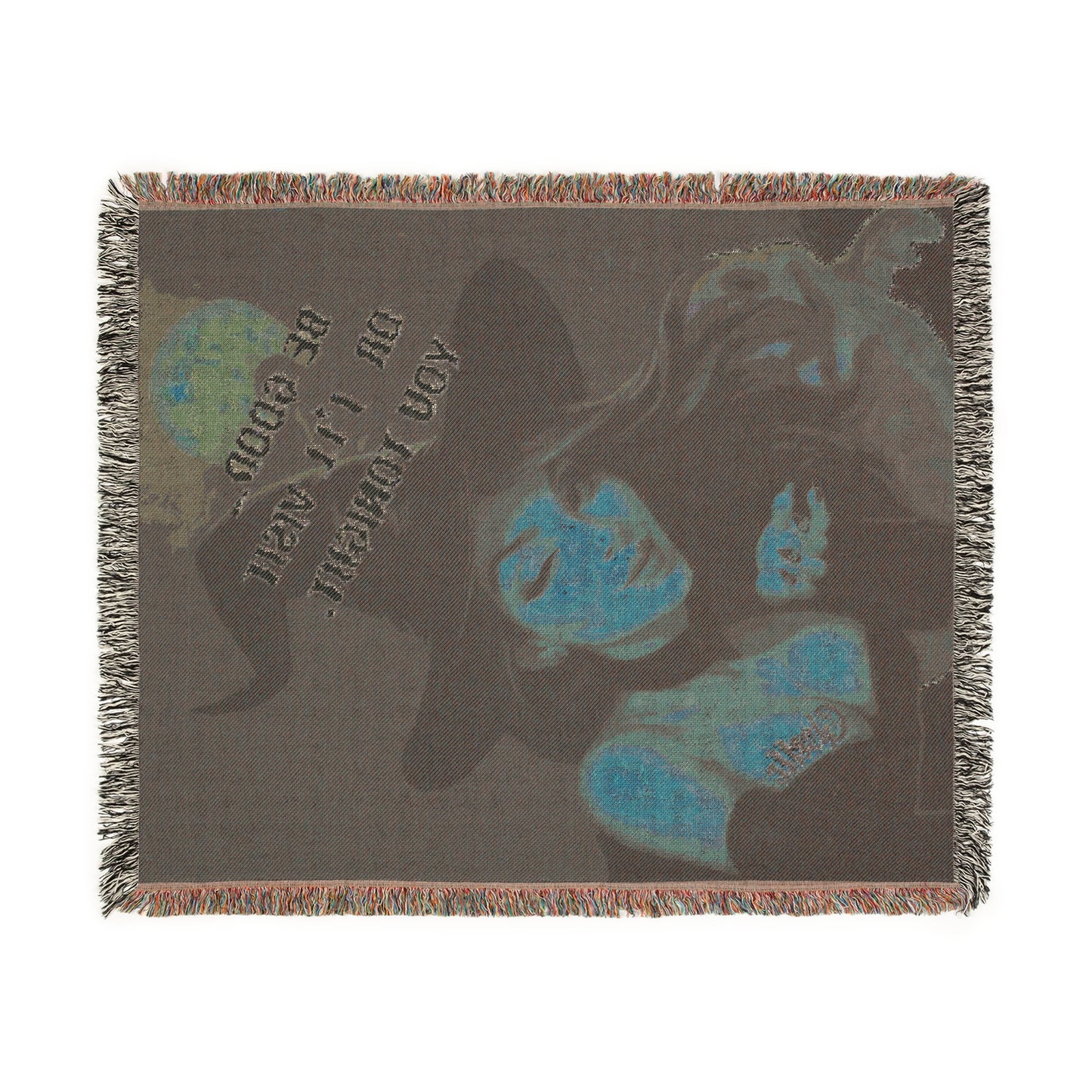 Cosmic Woven Blanket - Cozy Throw for Stargazers, Moon Lovers, Home Decor, Gift for Astrology Enthusiasts, Unique Wall Art