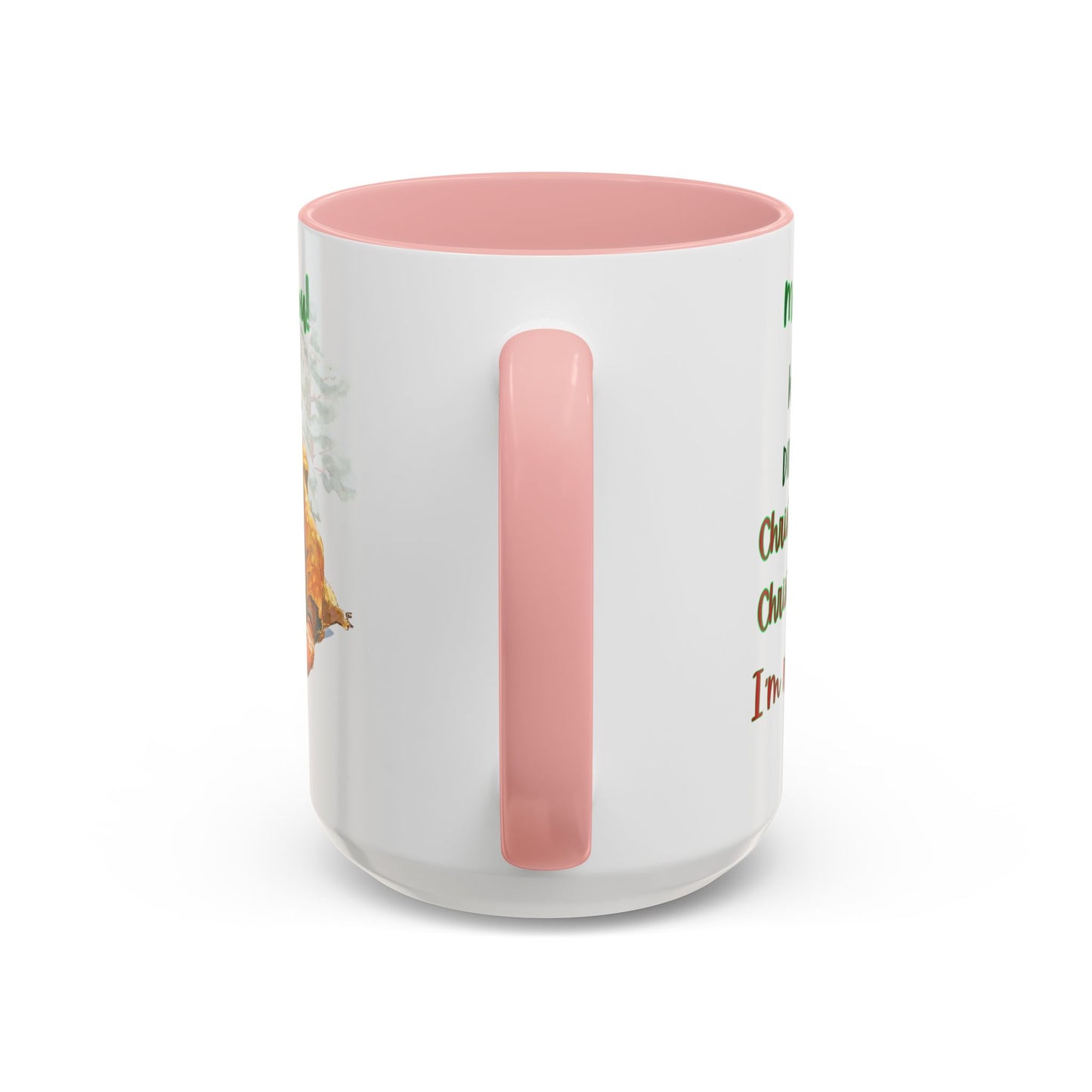 Accent Mug with Stylish Design - 11oz/15oz Coffee and Tea Cup, Christmas Humor Cup, Funny Christmas Gift, - lets give it a whirl