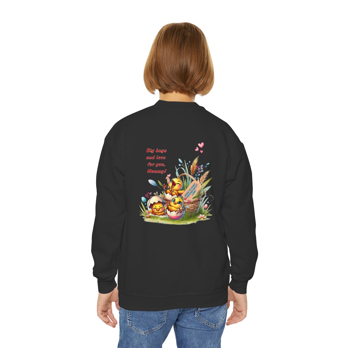 Funny Emotional Messages Youth Crewneck Sweatshirt - Perfect Gift for Mother's Day
