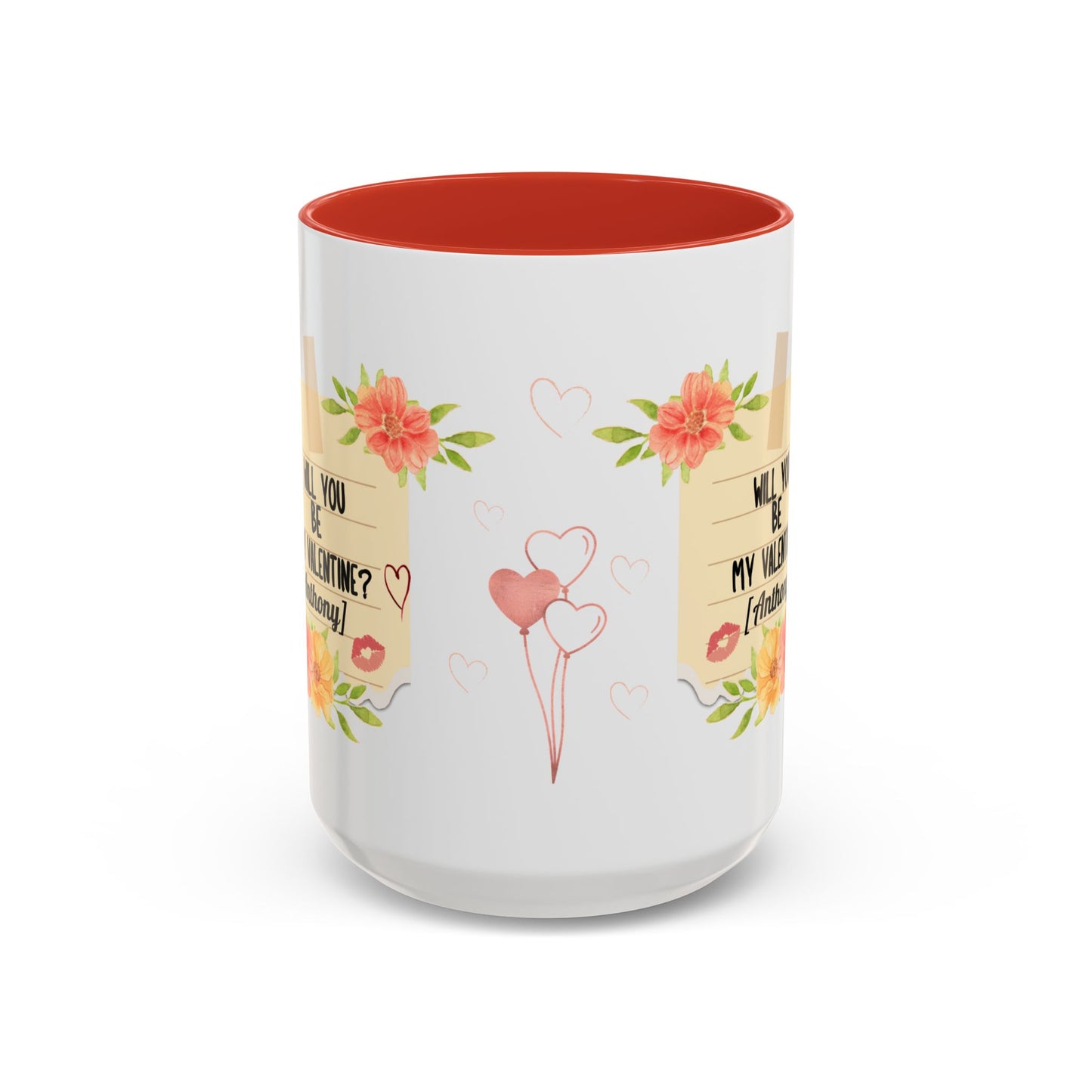 Coffee Mug - Will you be my Valentine Invitation for spending time together - lets give it a whirl