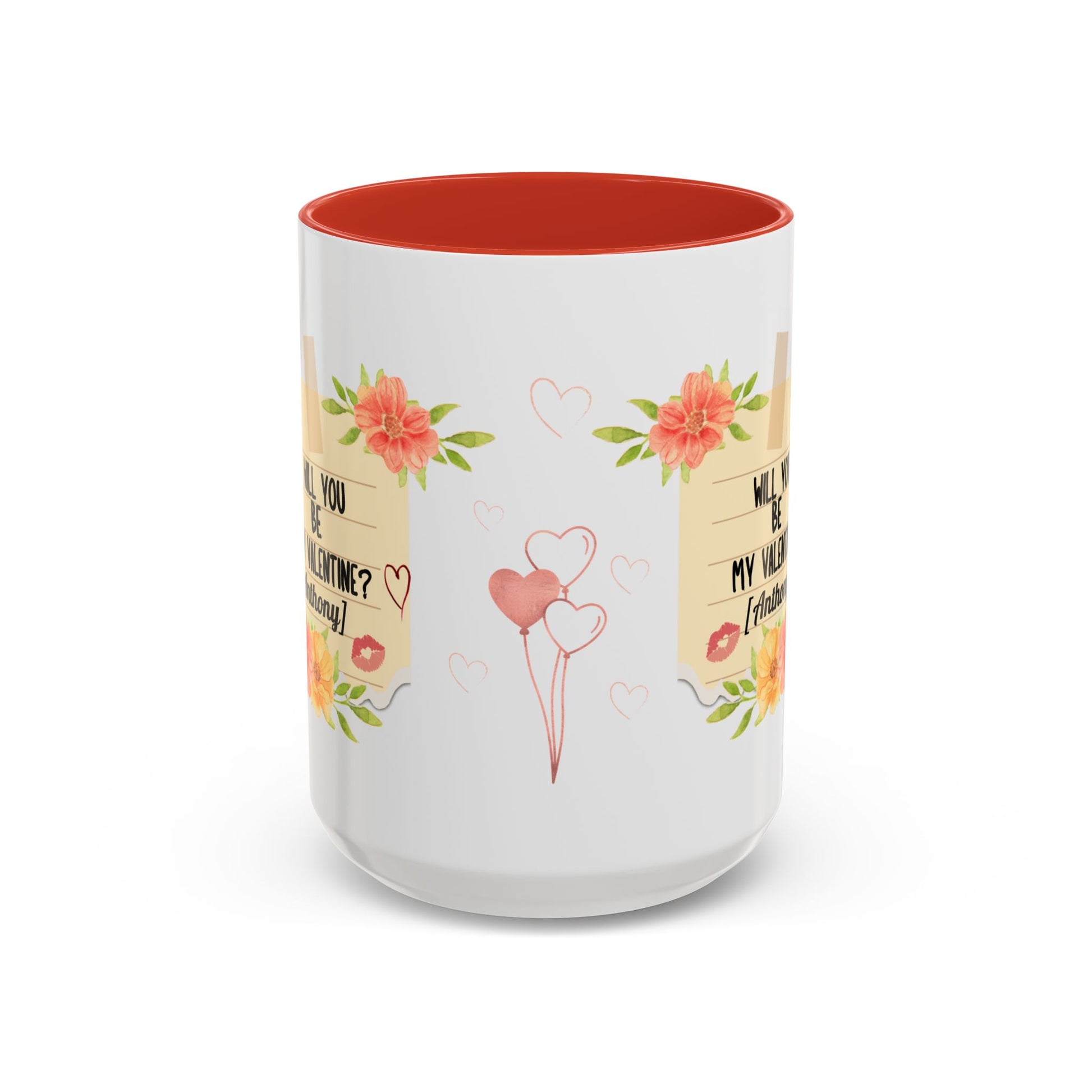 Coffee Mug - Will you be my Valentine Invitation for spending time together - lets give it a whirl