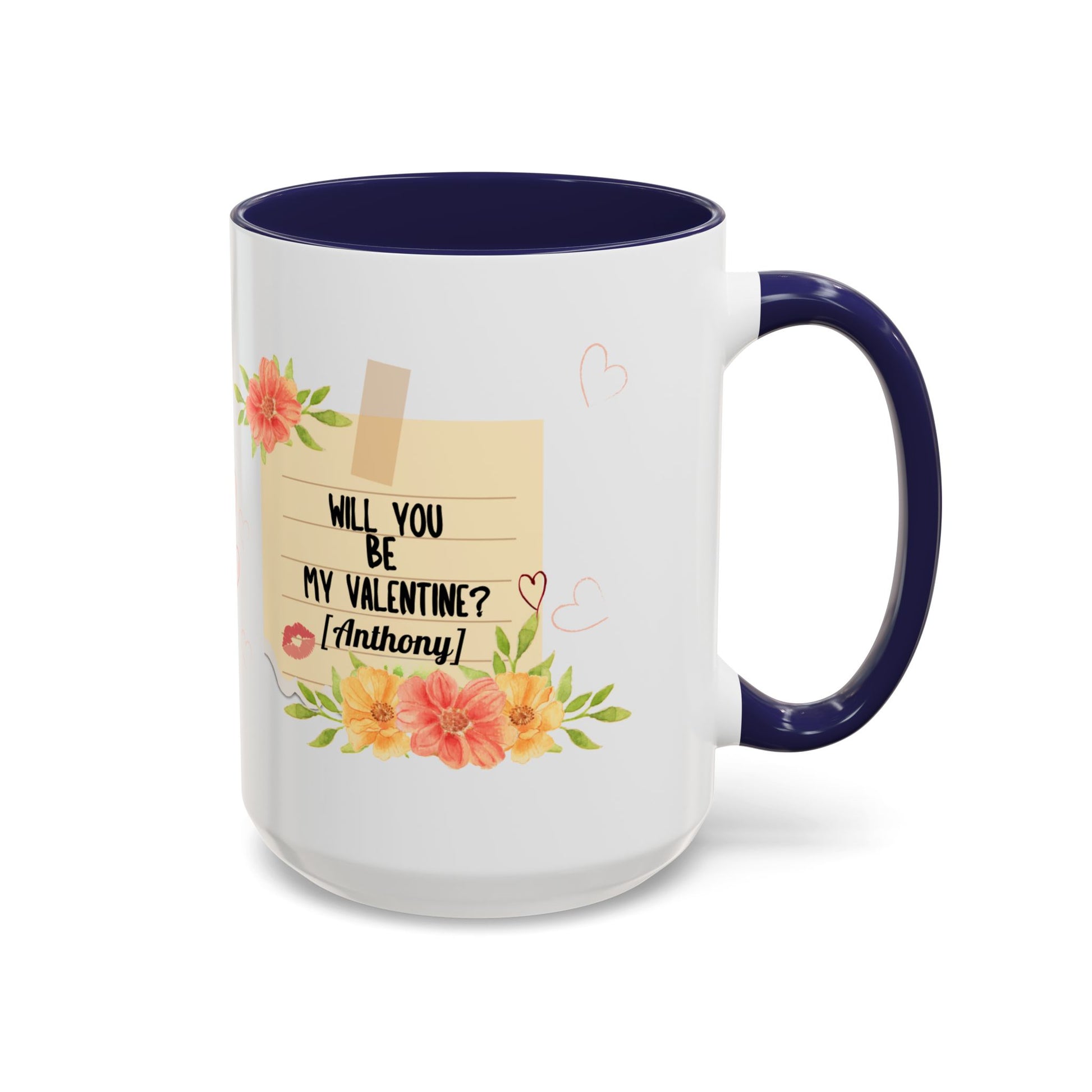 Coffee Mug - Will you be my Valentine Invitation for spending time together - lets give it a whirl
