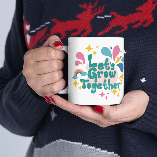 Ceramic Mug, (11oz, 15oz) - lets give it a whirl