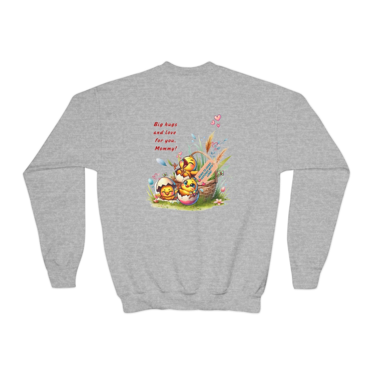 Funny Emotional Messages Youth Crewneck Sweatshirt - Perfect Gift for Mother's Day