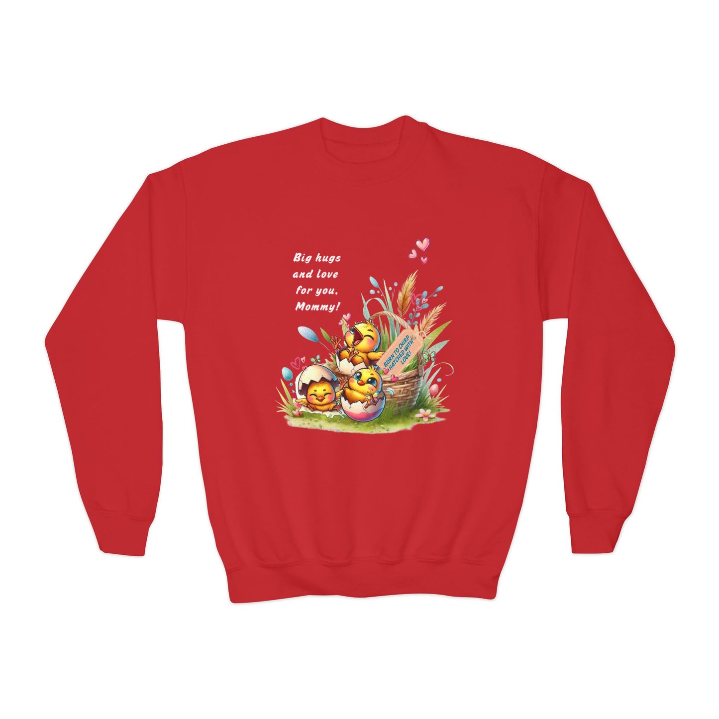 Funny Emotional Messages Youth Crewneck Sweatshirt - Perfect Gift for Mother's Day
