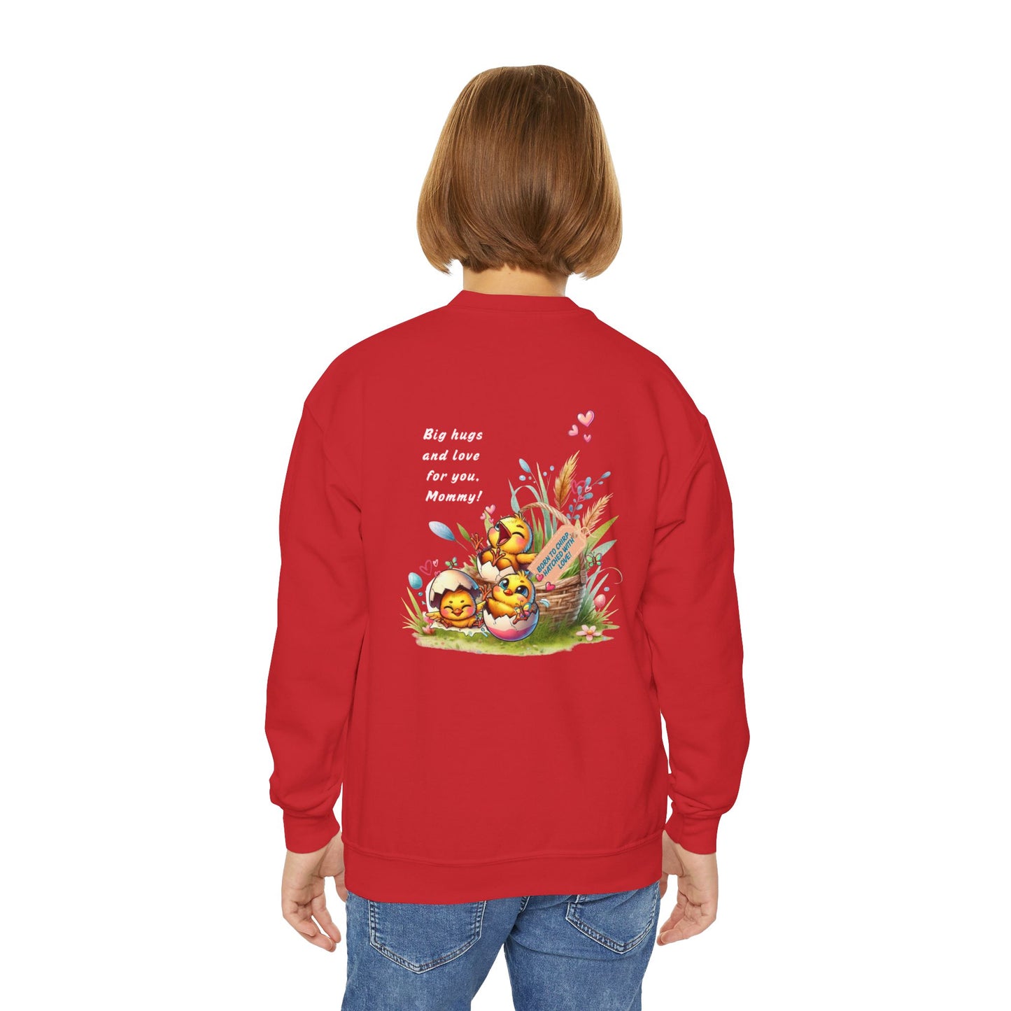 Funny Emotional Messages Youth Crewneck Sweatshirt - Perfect Gift for Mother's Day