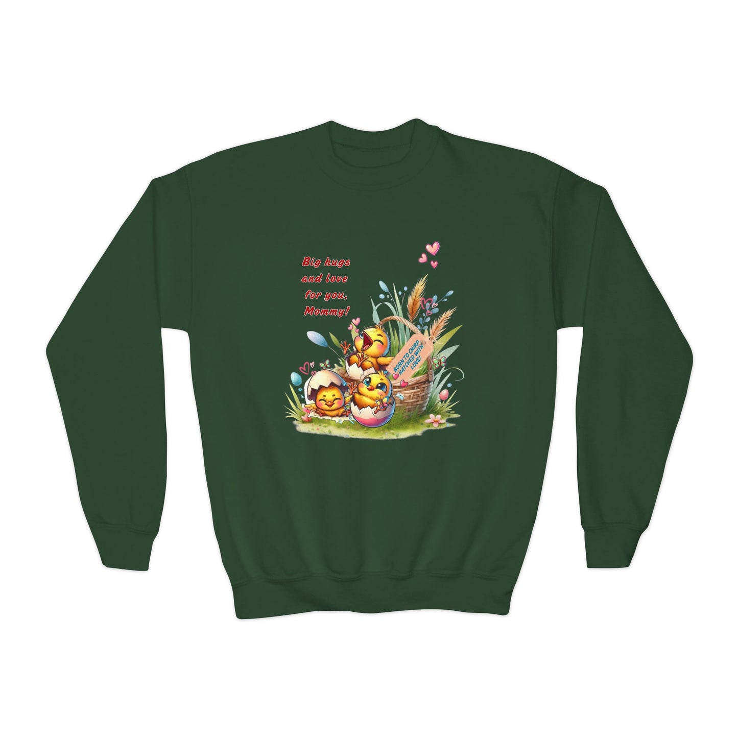 Funny Emotional Messages Youth Crewneck Sweatshirt - Perfect Gift for Mother's Day