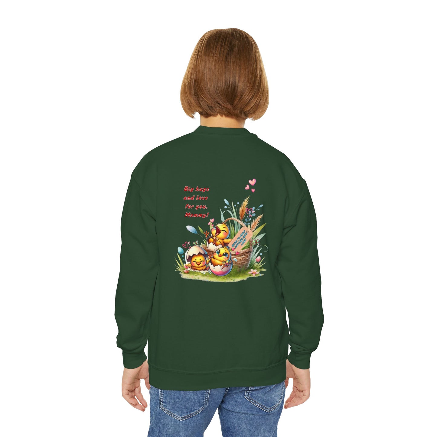 Funny Emotional Messages Youth Crewneck Sweatshirt - Perfect Gift for Mother's Day