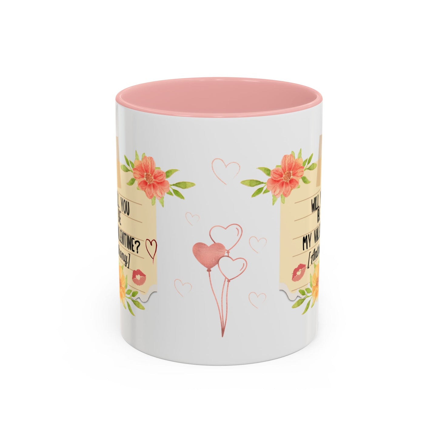 Coffee Mug - Will you be my Valentine Invitation for spending time together - lets give it a whirl