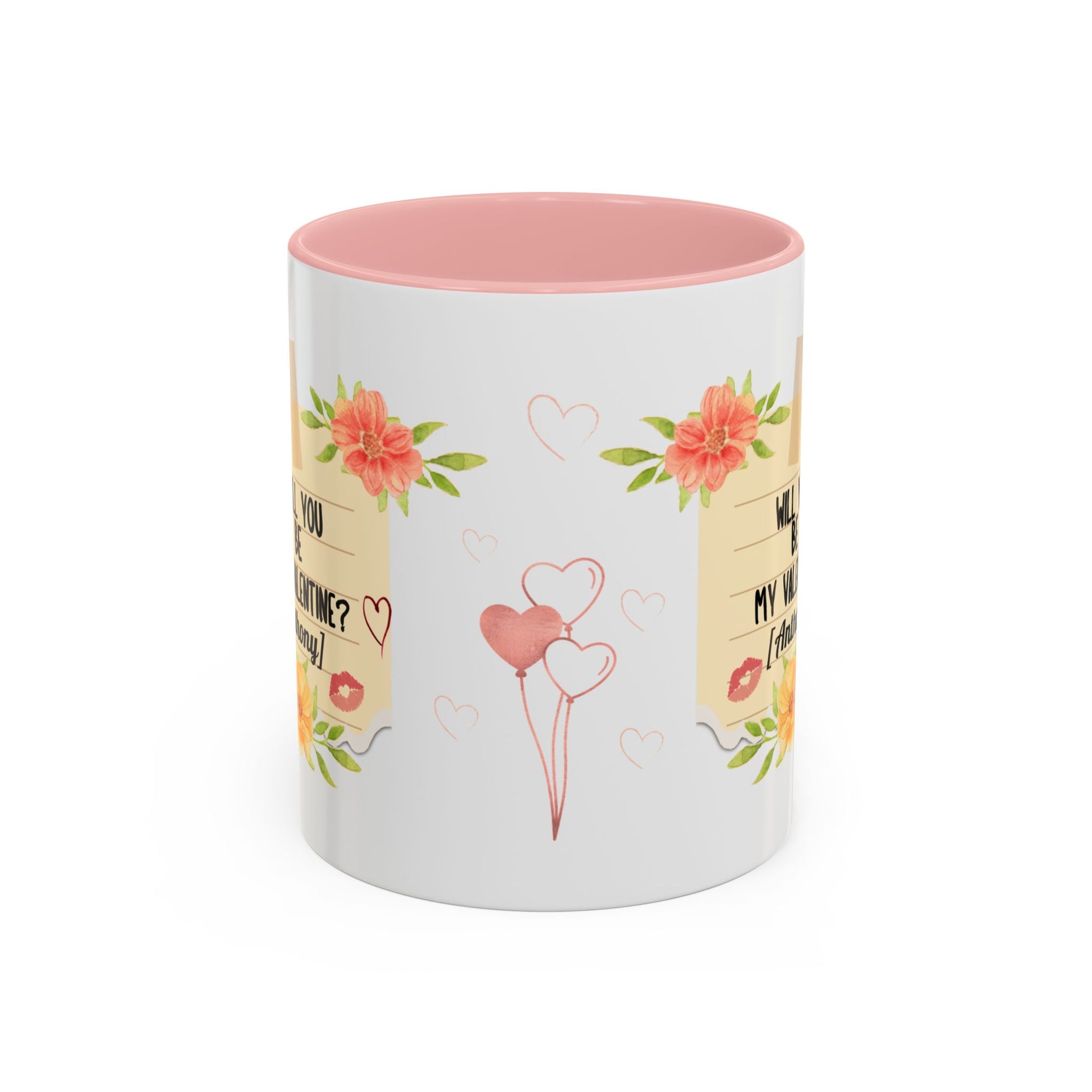 Coffee Mug - Will you be my Valentine Invitation for spending time together - lets give it a whirl