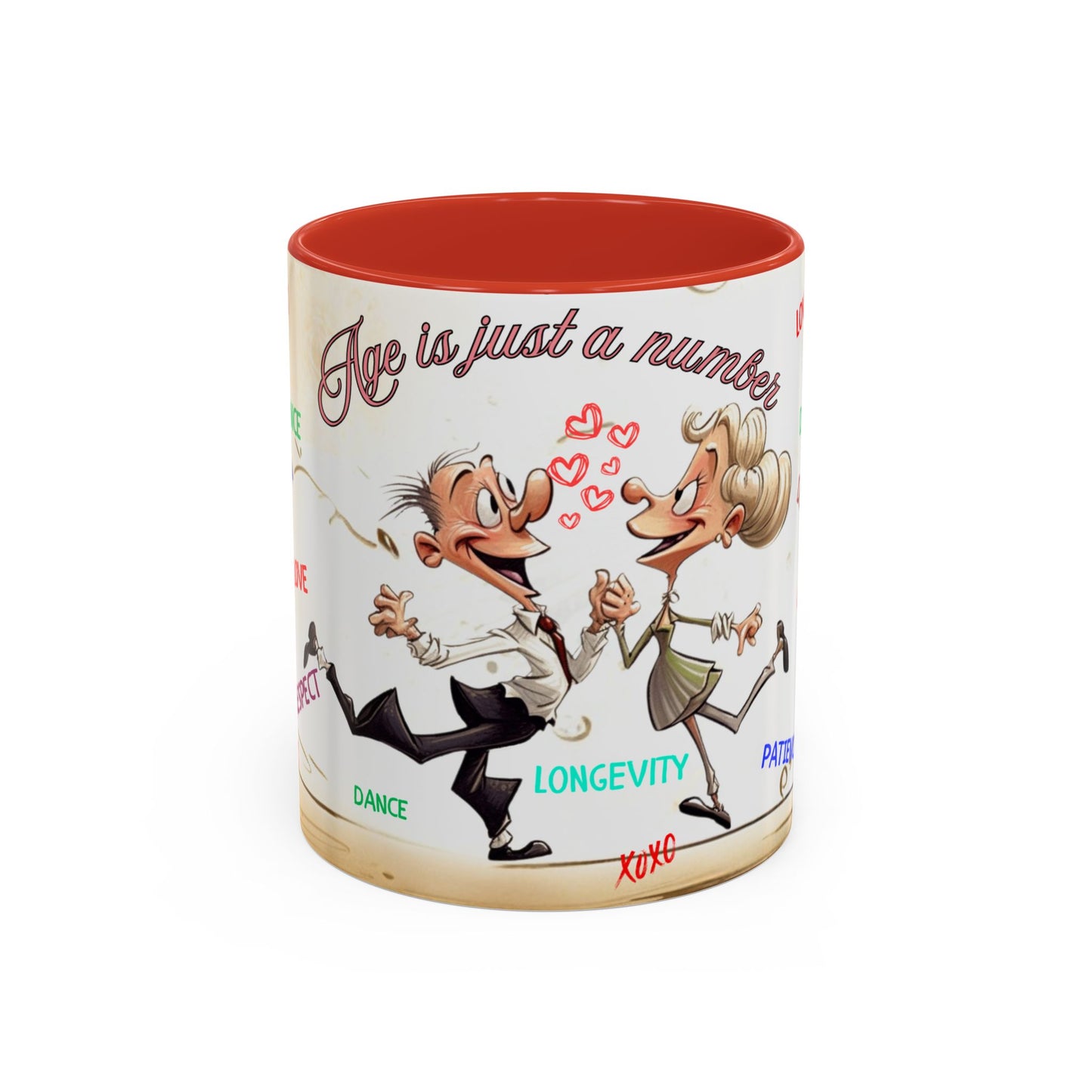 Coffee Mug - Age is Just a Number Funny Quote - Valentines Day Birthday Gift