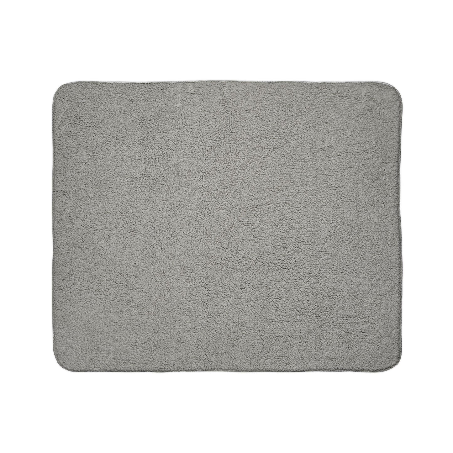 Sherpa Fleece Blanket - Christmas Cheer - 2 Sizes - Beige and Grey Warm message For Christmas Gift for Grandma