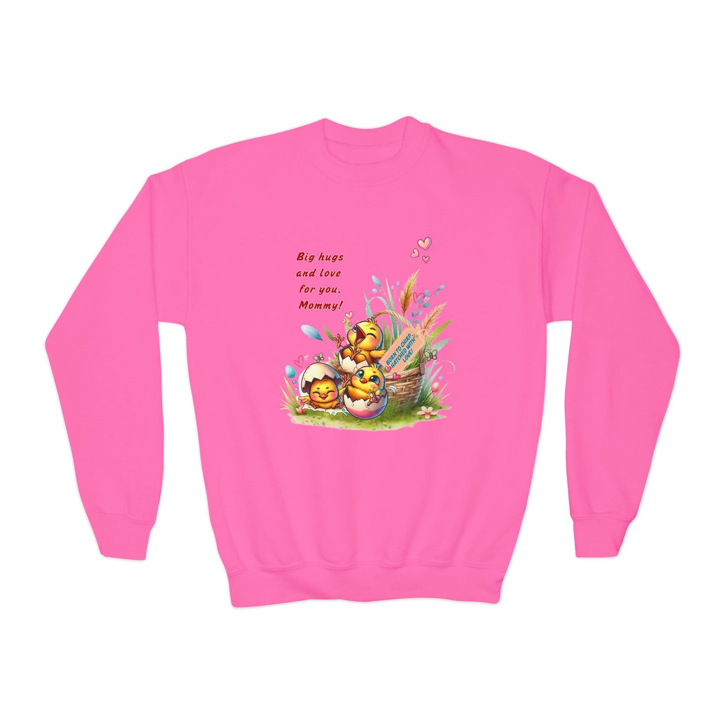 Funny Emotional Messages Youth Crewneck Sweatshirt - Perfect Gift for Mother's Day