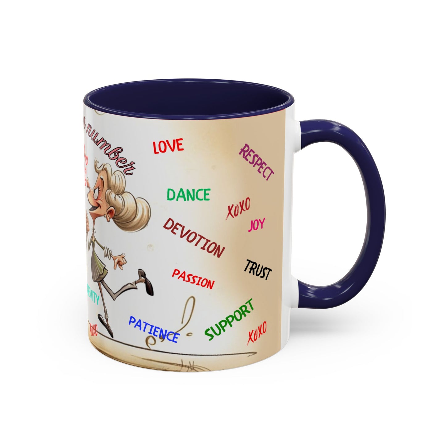 Coffee Mug - Age is Just a Number Funny Quote - Valentines Day Birthday Gift