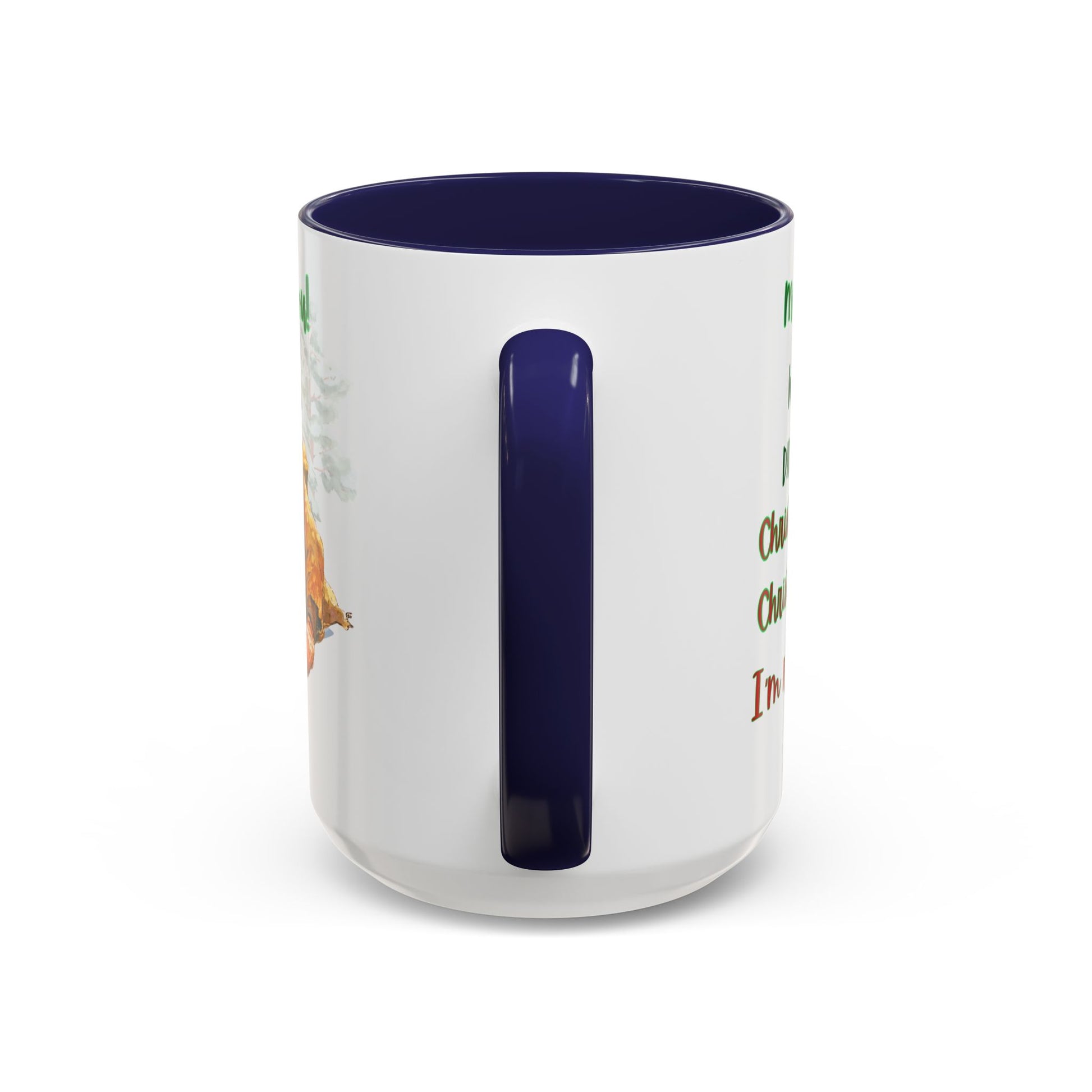 Accent Mug with Stylish Design - 11oz/15oz Coffee and Tea Cup, Christmas Humor Cup, Funny Christmas Gift, - lets give it a whirl