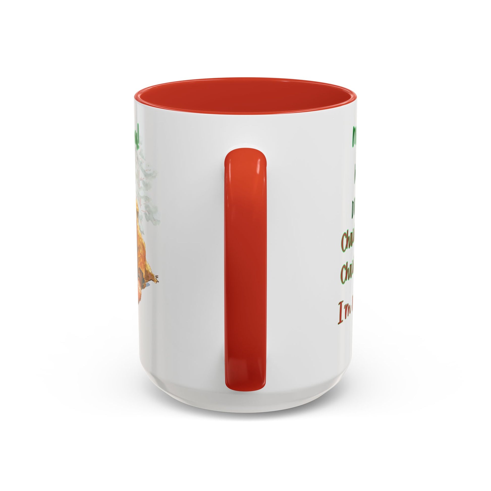 Accent Mug with Stylish Design - 11oz/15oz Coffee and Tea Cup, Christmas Humor Cup, Funny Christmas Gift, - lets give it a whirl