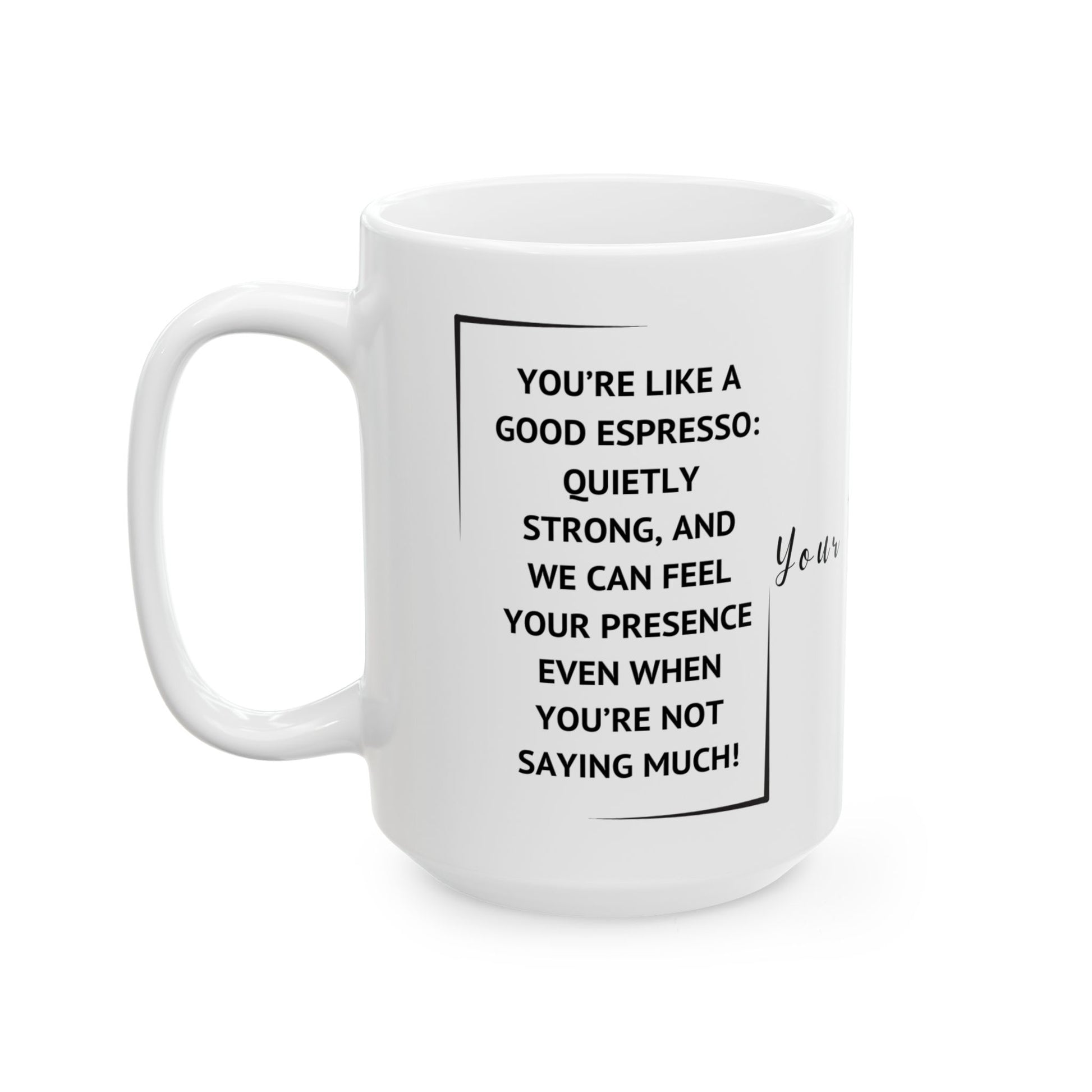 Funny Boss Ceramic Mug (11oz, 15oz) - Perfect Gift for Boss's Day and Office Celebrations - lets give it a whirl