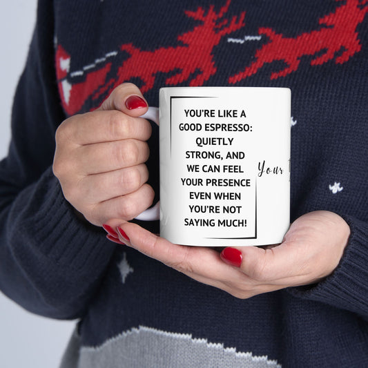 Funny Boss Ceramic Mug (11oz, 15oz) - Perfect Gift for Boss's Day and Office Celebrations - lets give it a whirl