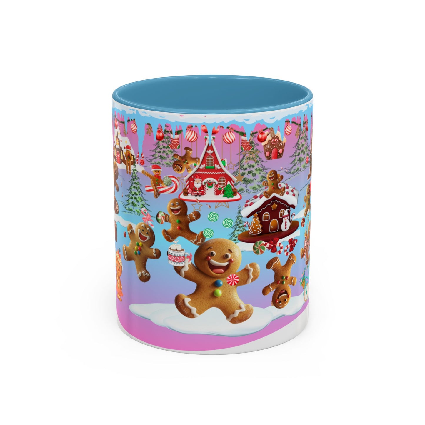 Coffee Mug - Gingerbreads Village Funny Design, 11oz & 15oz Funny Mug - lets give it a whirl
