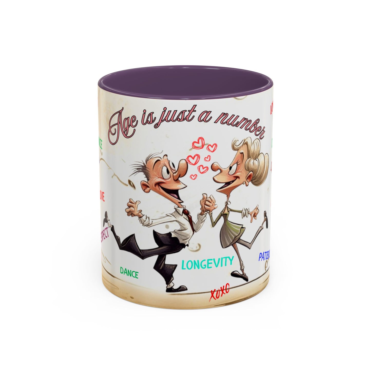 Coffee Mug - Age is Just a Number Funny Quote - Valentines Day Birthday Gift