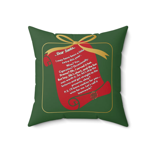 Funny Santa Square Pillow