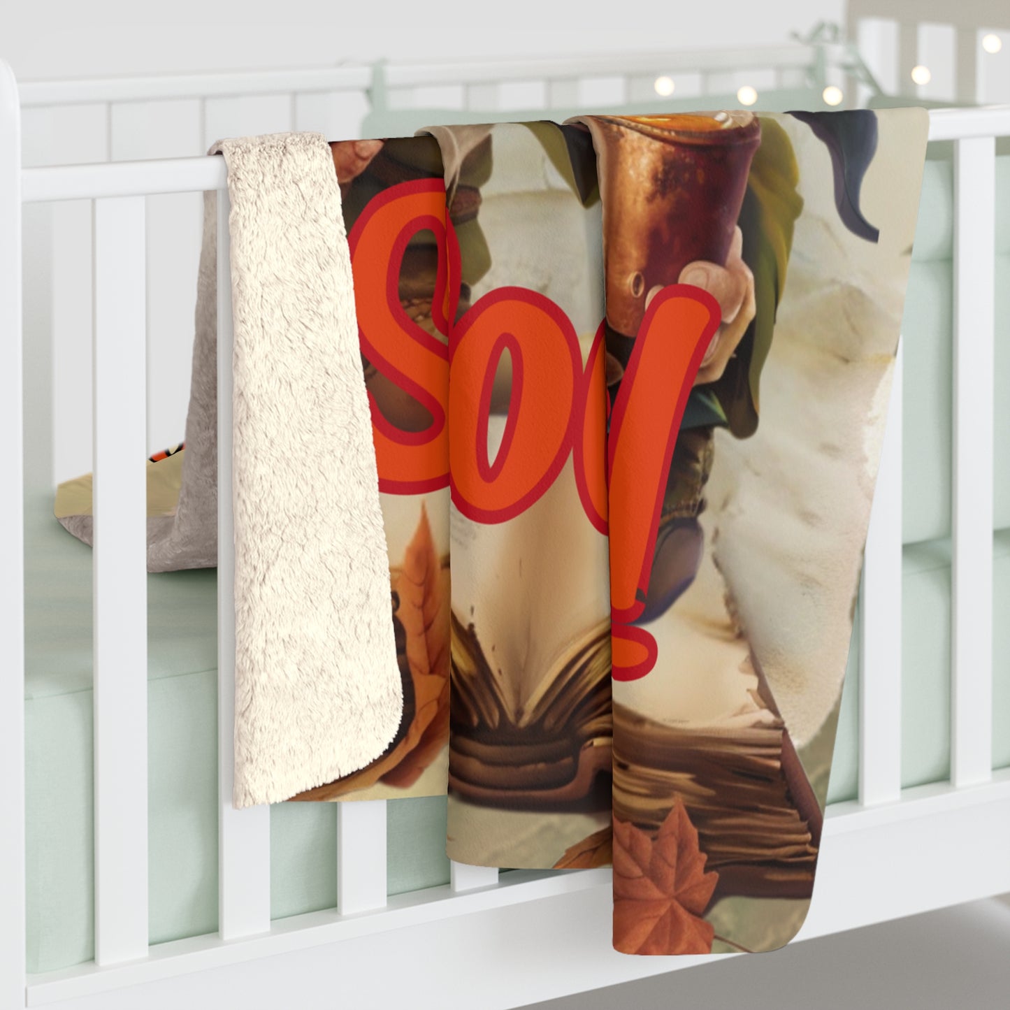 Straight Outta The book Ready To Spook - Sherpa Fleece Blanket