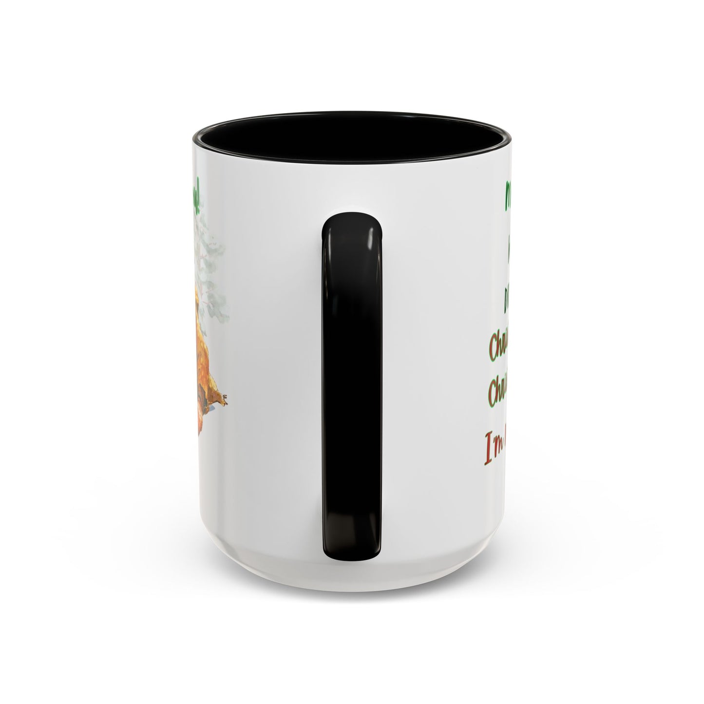 Accent Mug with Stylish Design - 11oz/15oz Coffee and Tea Cup, Christmas Humor Cup, Funny Christmas Gift, - lets give it a whirl