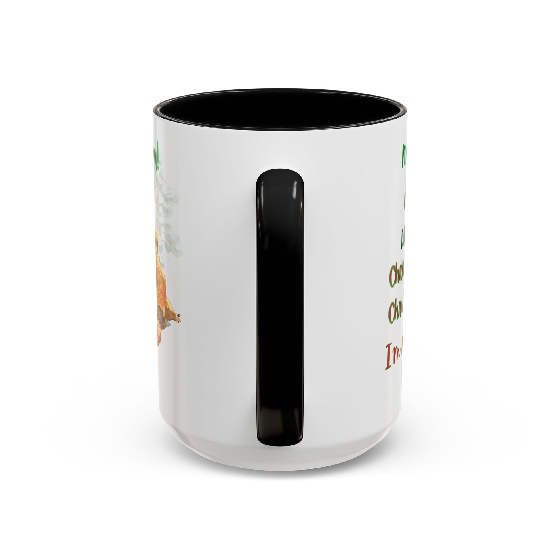 Accent Mug with Stylish Design - 11oz/15oz Coffee and Tea Cup, Christmas Humor Cup, Funny Christmas Gift, - lets give it a whirl