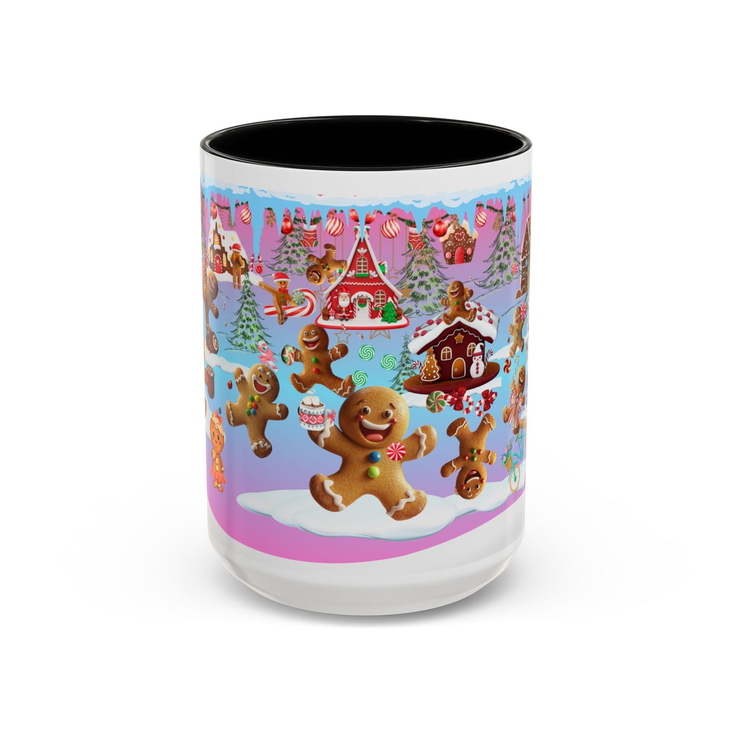 Coffee Mug - Gingerbreads Village Funny Design, 11oz & 15oz Funny Mug - lets give it a whirl