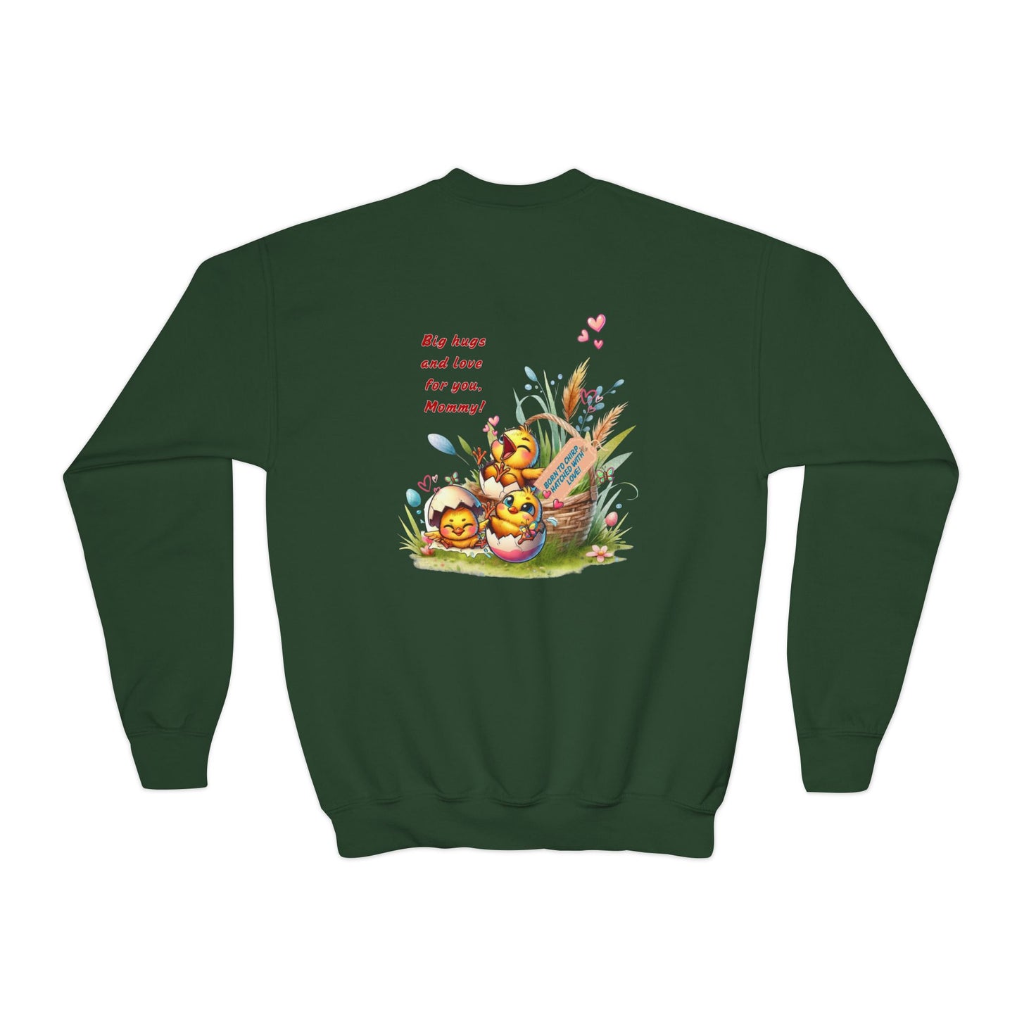 Funny Emotional Messages Youth Crewneck Sweatshirt - Perfect Gift for Mother's Day