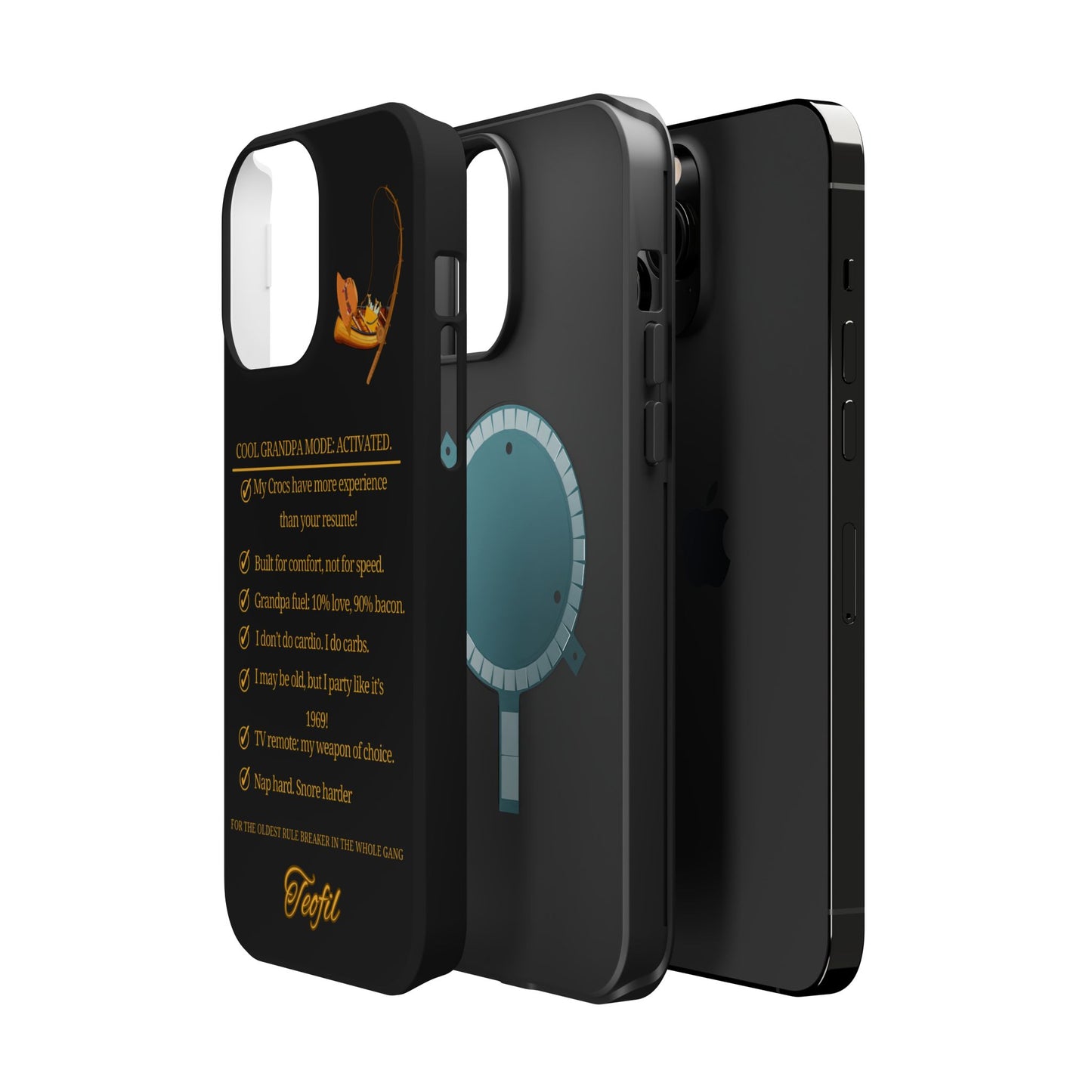 Phone Case - Cool Grandpa Mode: Activated Magnetic Tough Case with Funny Quotes