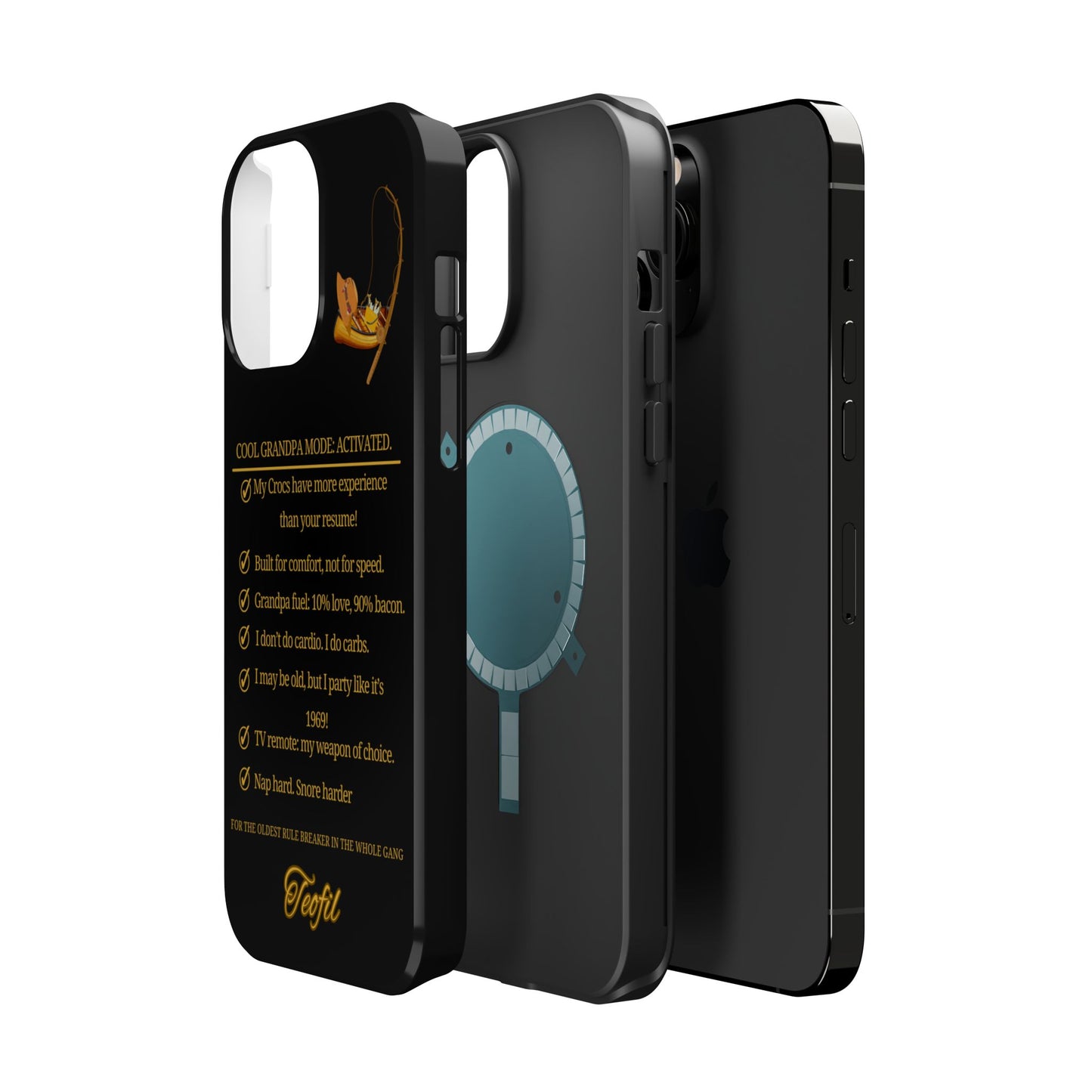 Phone Case - Cool Grandpa Mode: Activated Magnetic Tough Case with Funny Quotes