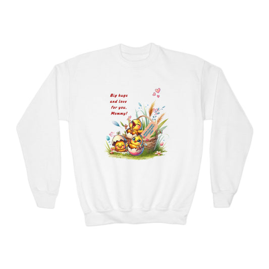 Funny Emotional Messages Youth Crewneck Sweatshirt - Perfect Gift for Mother's Day