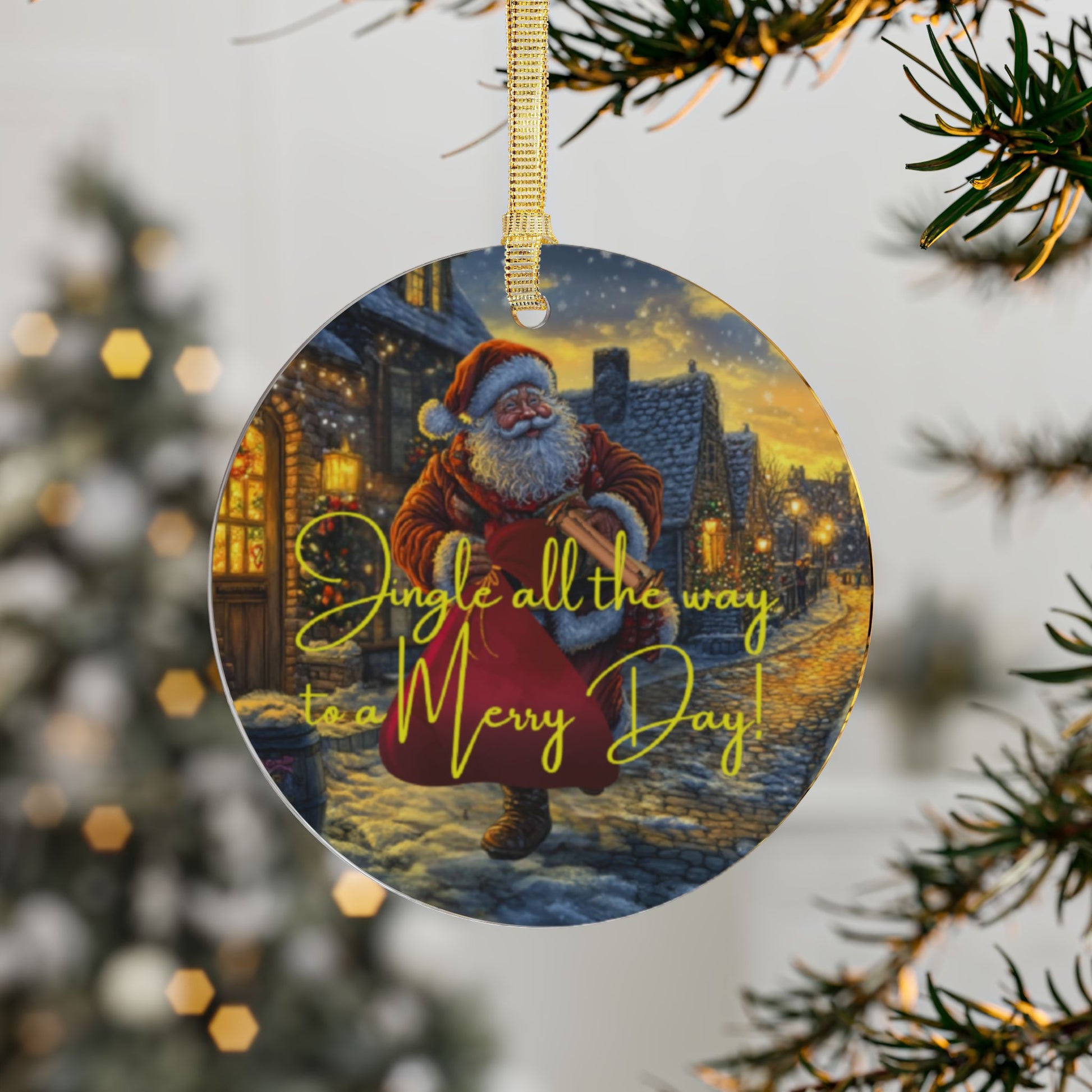 Acrylic Ornaments Bundle I Jingle All The Way To A Merry Day I Christmas Tree Decorations - lets give it a whirl