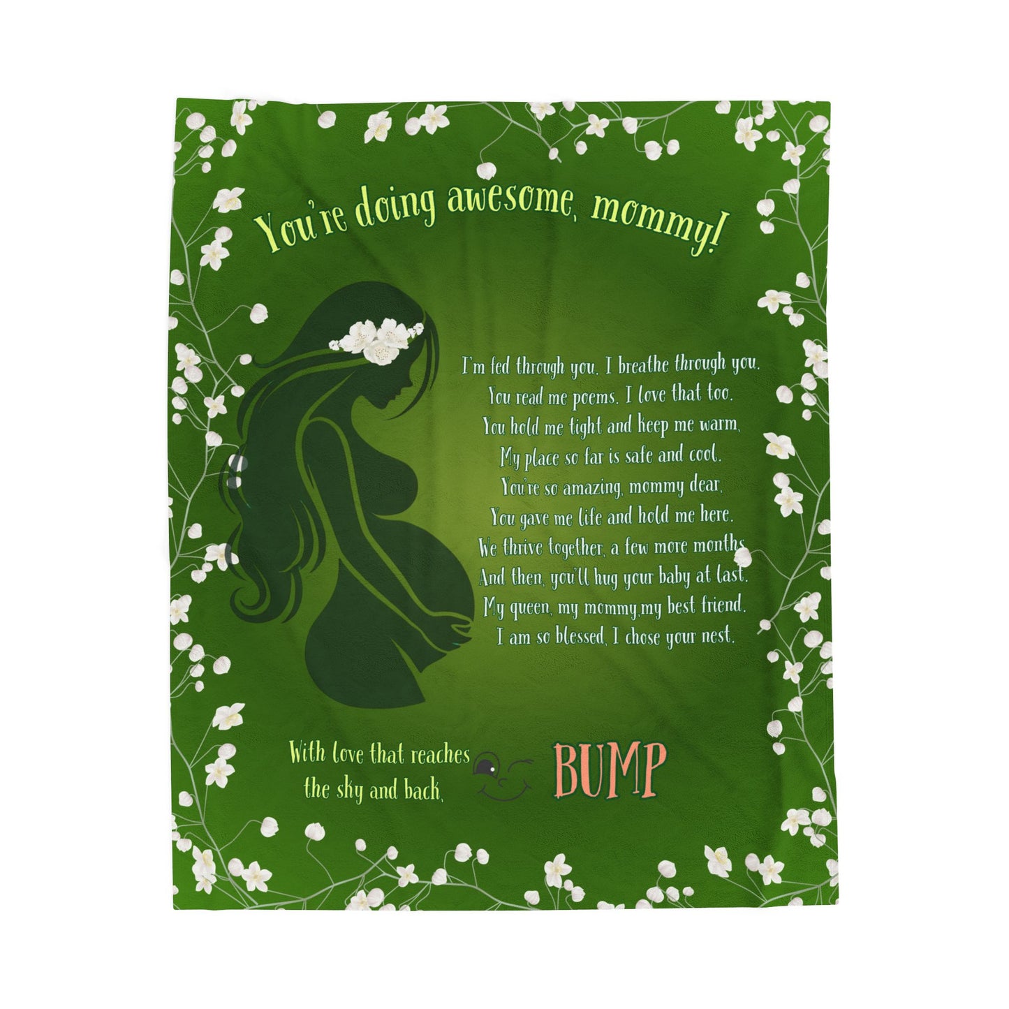 Plush Blanket  Warm and Touching Message  Mother's Day Gift