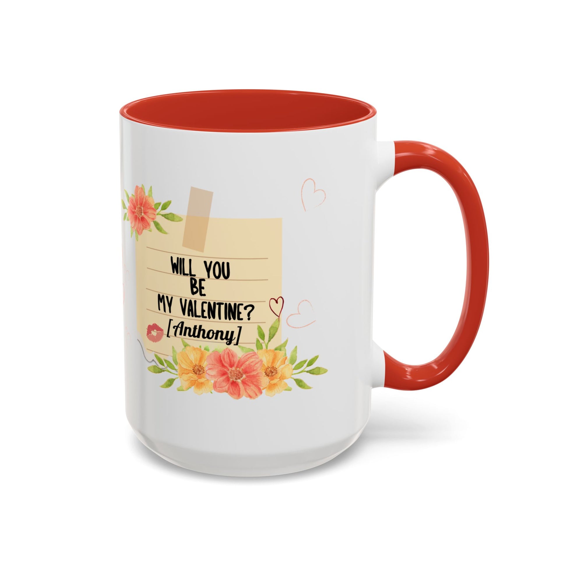 Coffee Mug - Will you be my Valentine Invitation for spending time together - lets give it a whirl