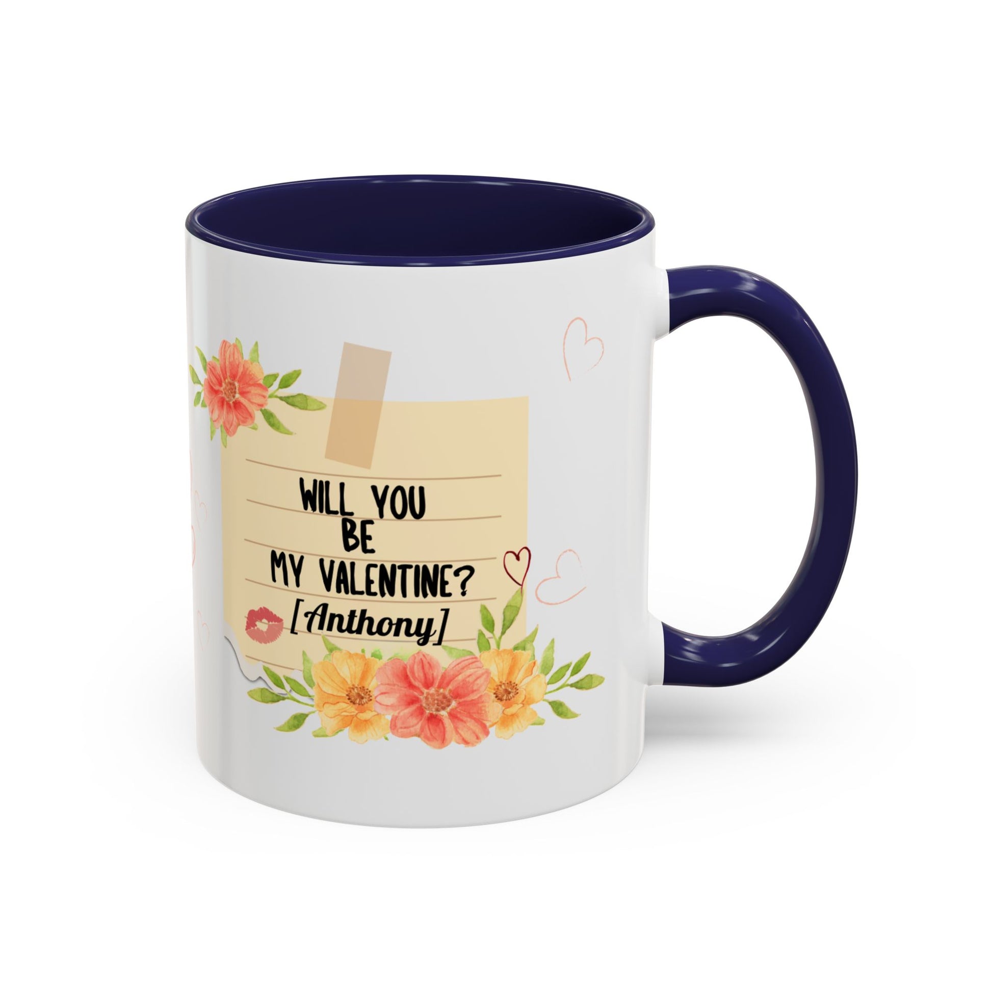 Coffee Mug - Will you be my Valentine Invitation for spending time together - lets give it a whirl