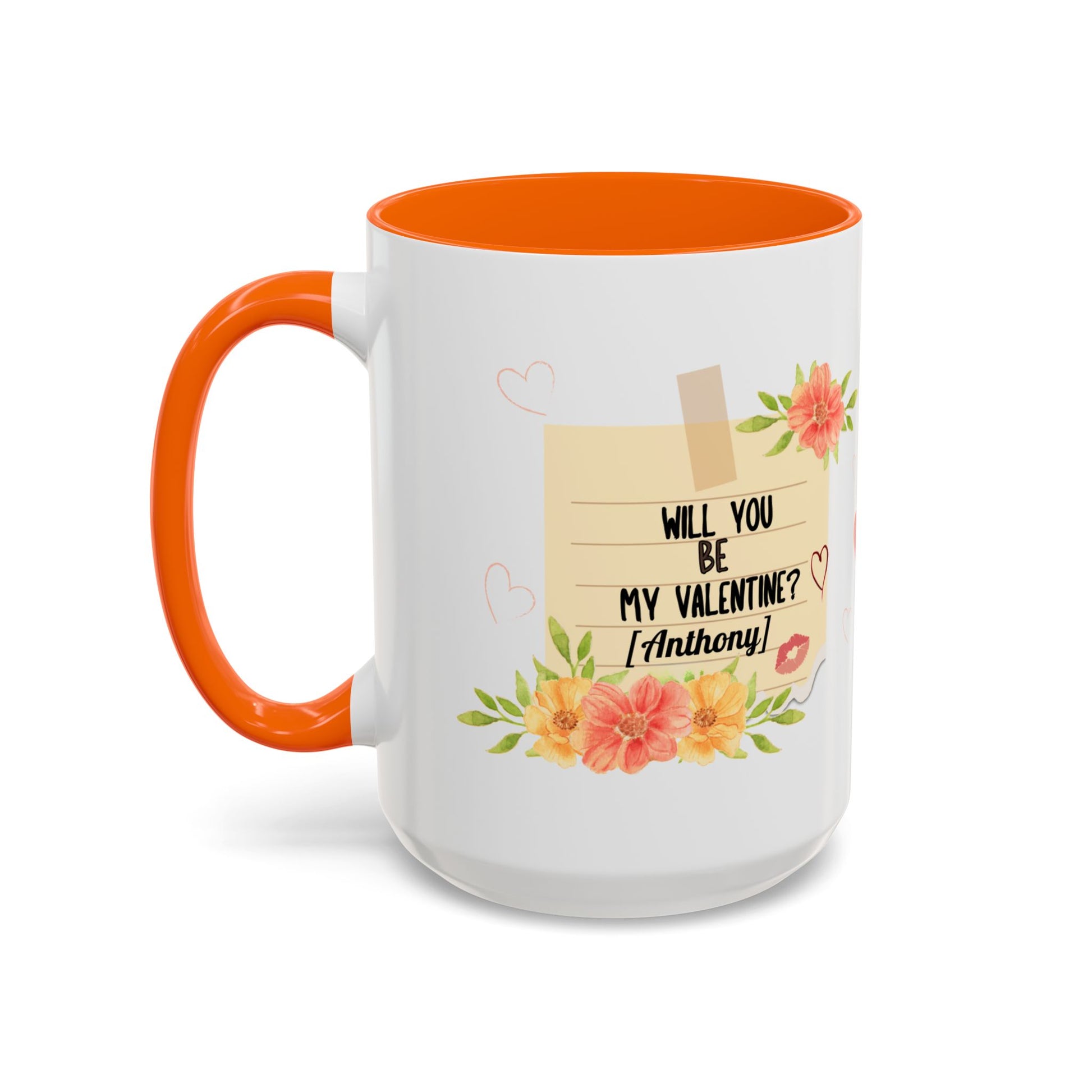Coffee Mug - Will you be my Valentine Invitation for spending time together - lets give it a whirl