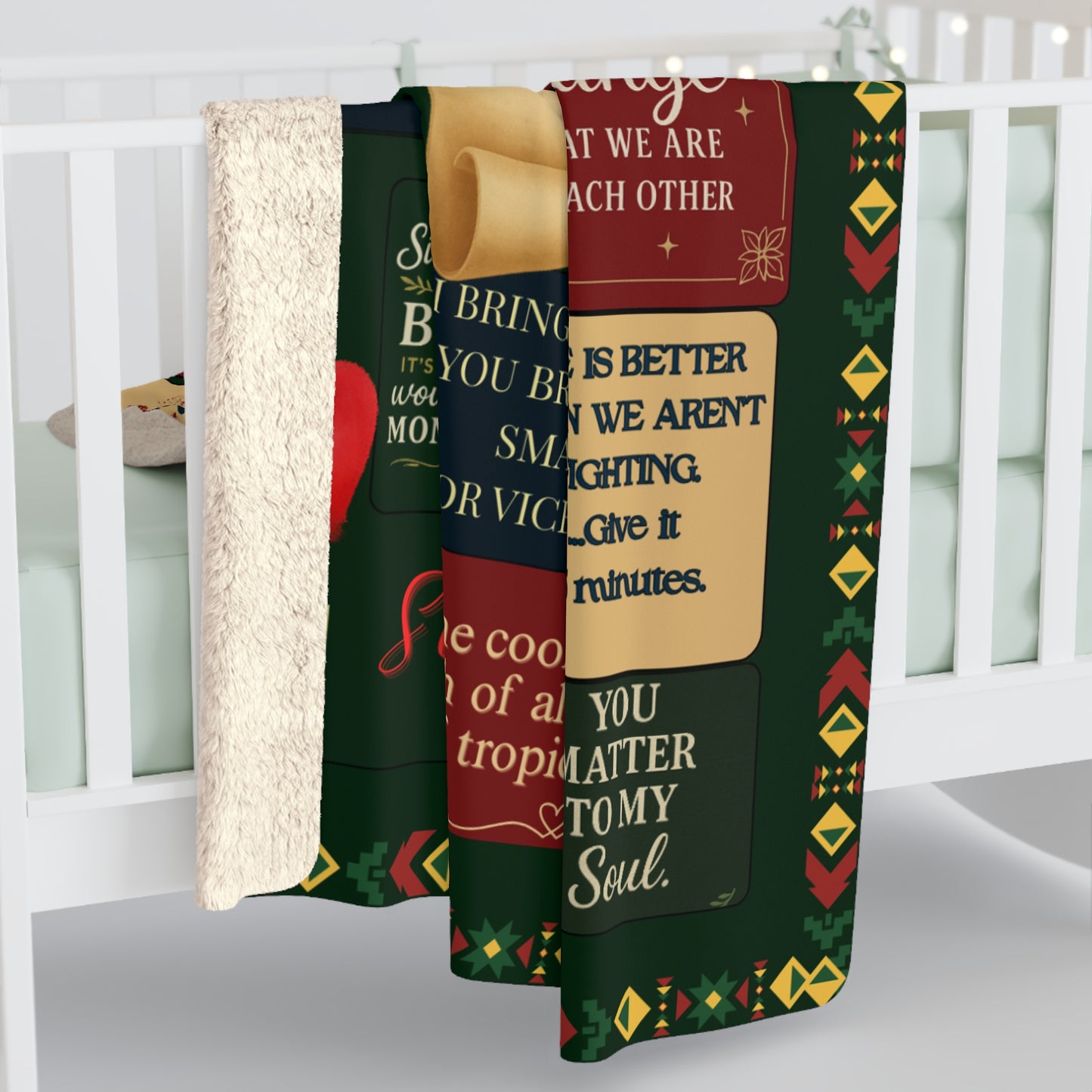 Miles Apart Sister Sherpa Blanket - Close At Heart Keepsake Gift