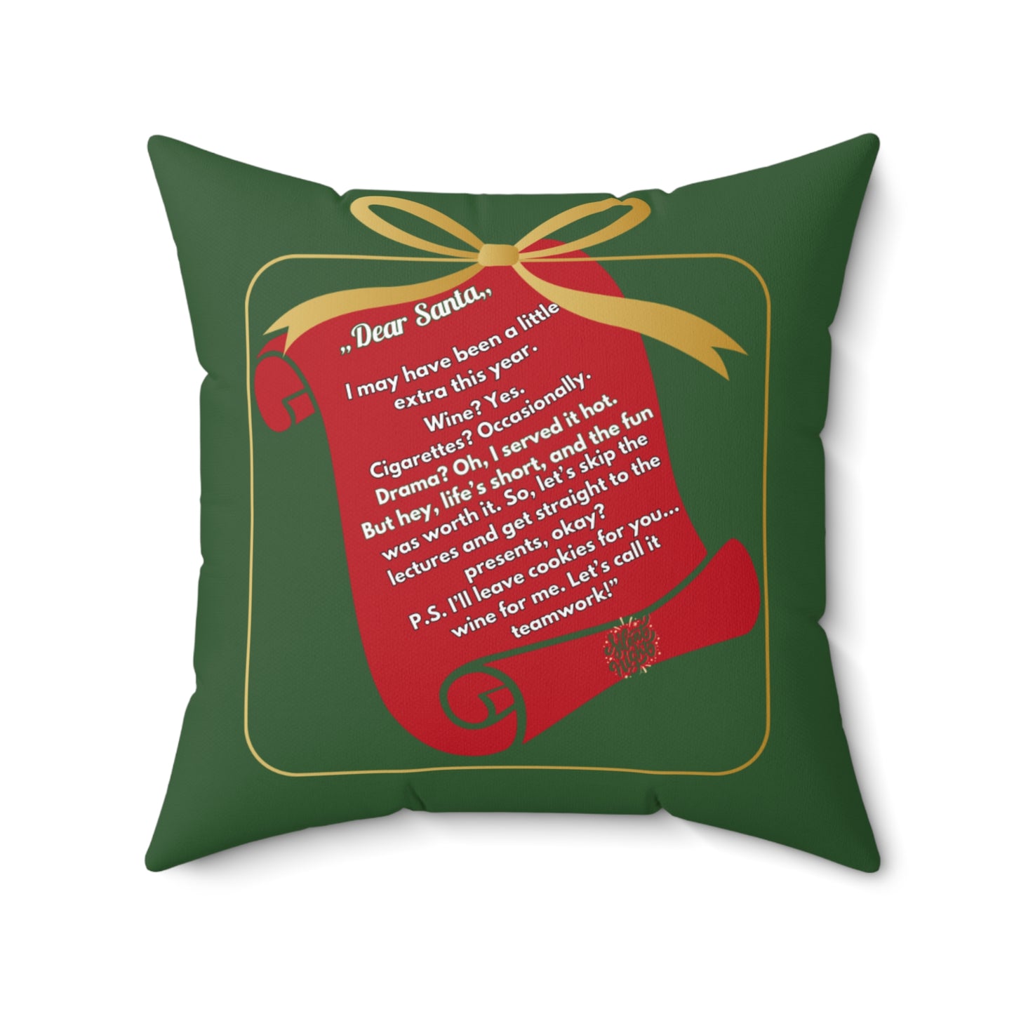 Funny Santa Square Pillow