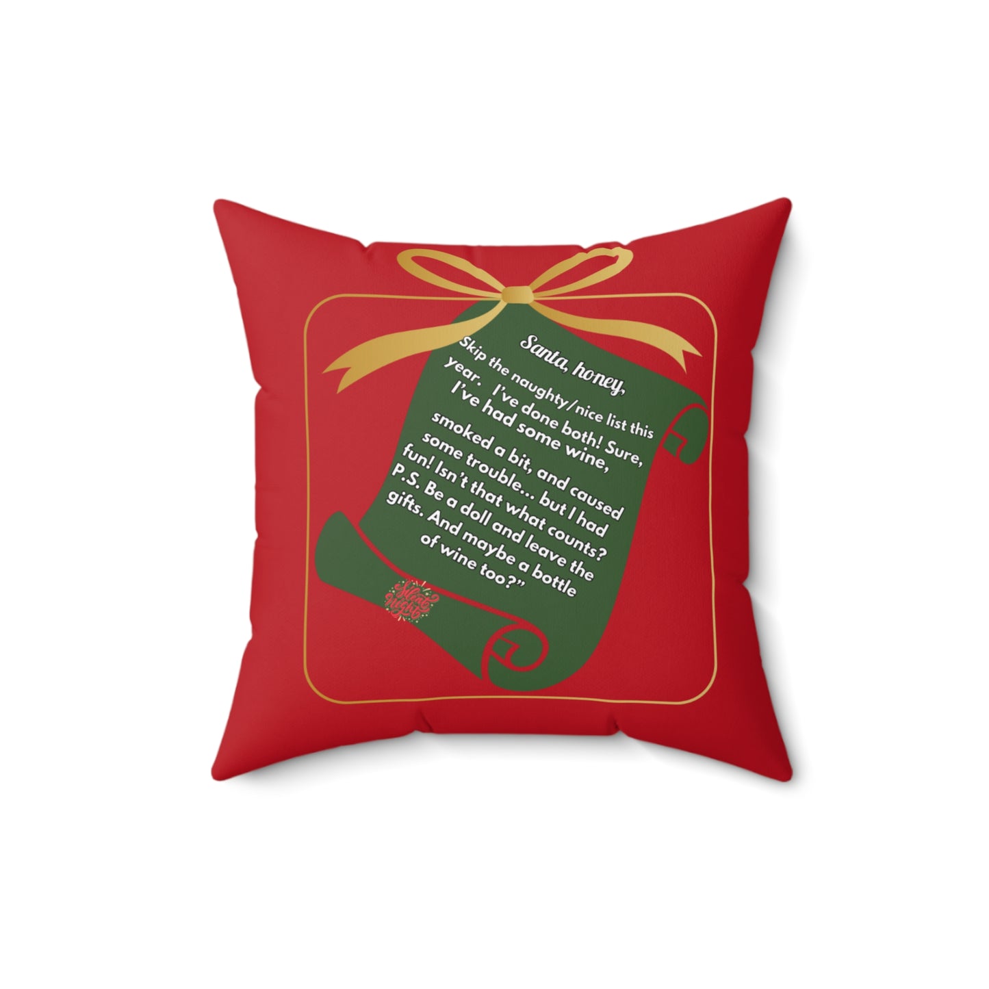 Funny Santa Square Pillow