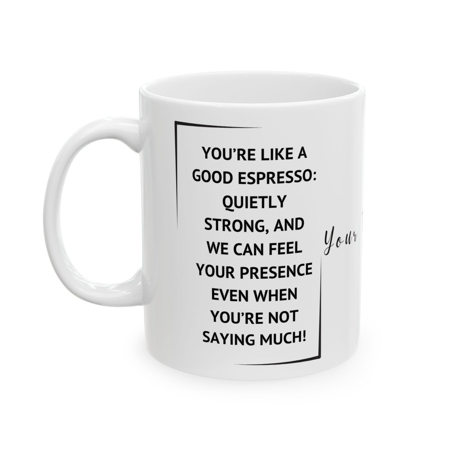Funny Boss Ceramic Mug (11oz, 15oz) - Perfect Gift for Boss's Day and Office Celebrations - lets give it a whirl