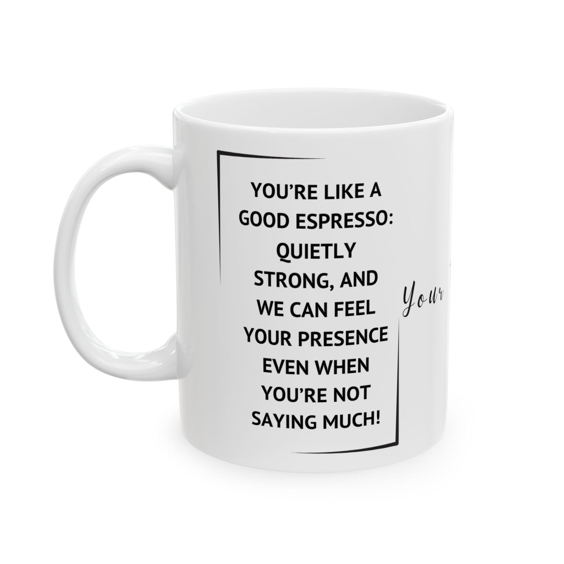 Funny Boss Ceramic Mug (11oz, 15oz) - Perfect Gift for Boss's Day and Office Celebrations - lets give it a whirl