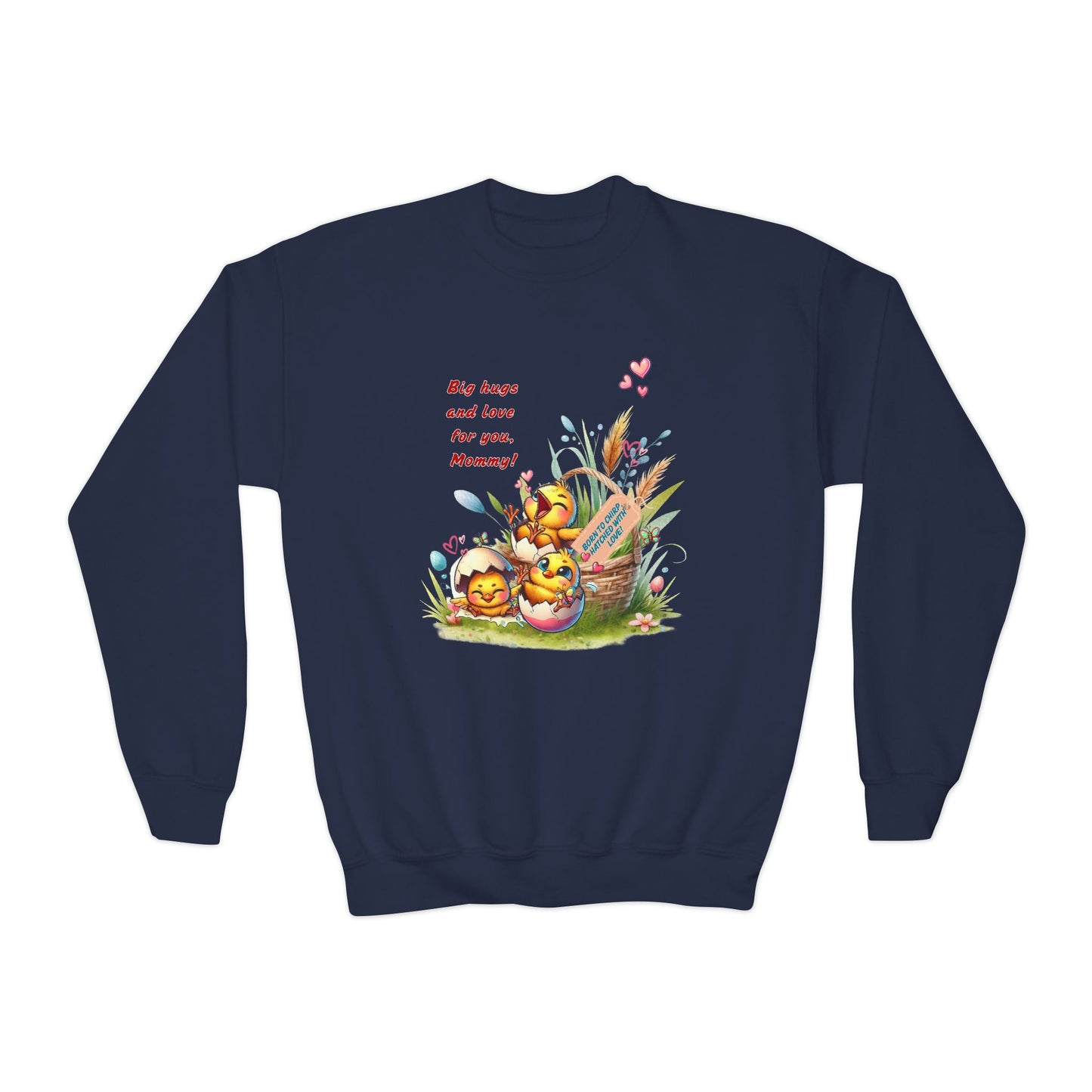Funny Emotional Messages Youth Crewneck Sweatshirt - Perfect Gift for Mother's Day