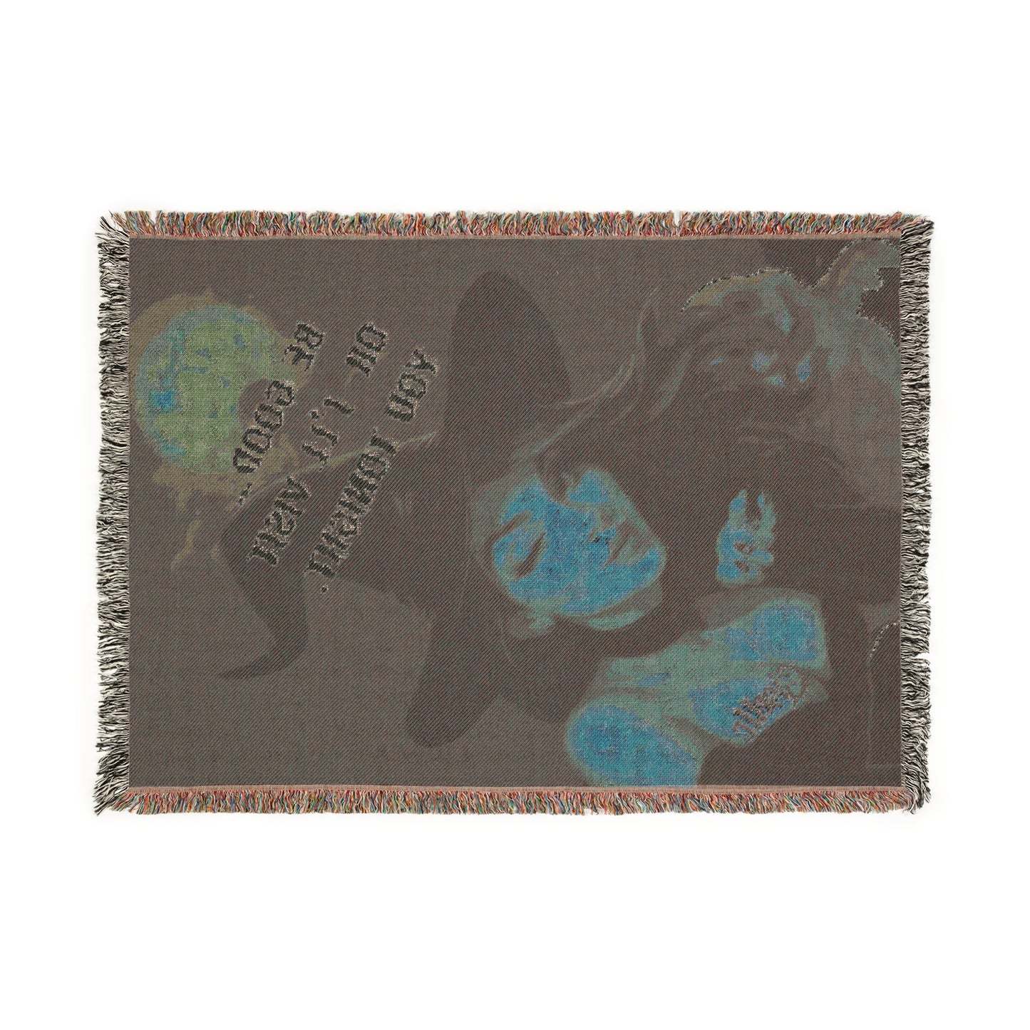 Cosmic Woven Blanket - Cozy Throw for Stargazers, Moon Lovers, Home Decor, Gift for Astrology Enthusiasts, Unique Wall Art