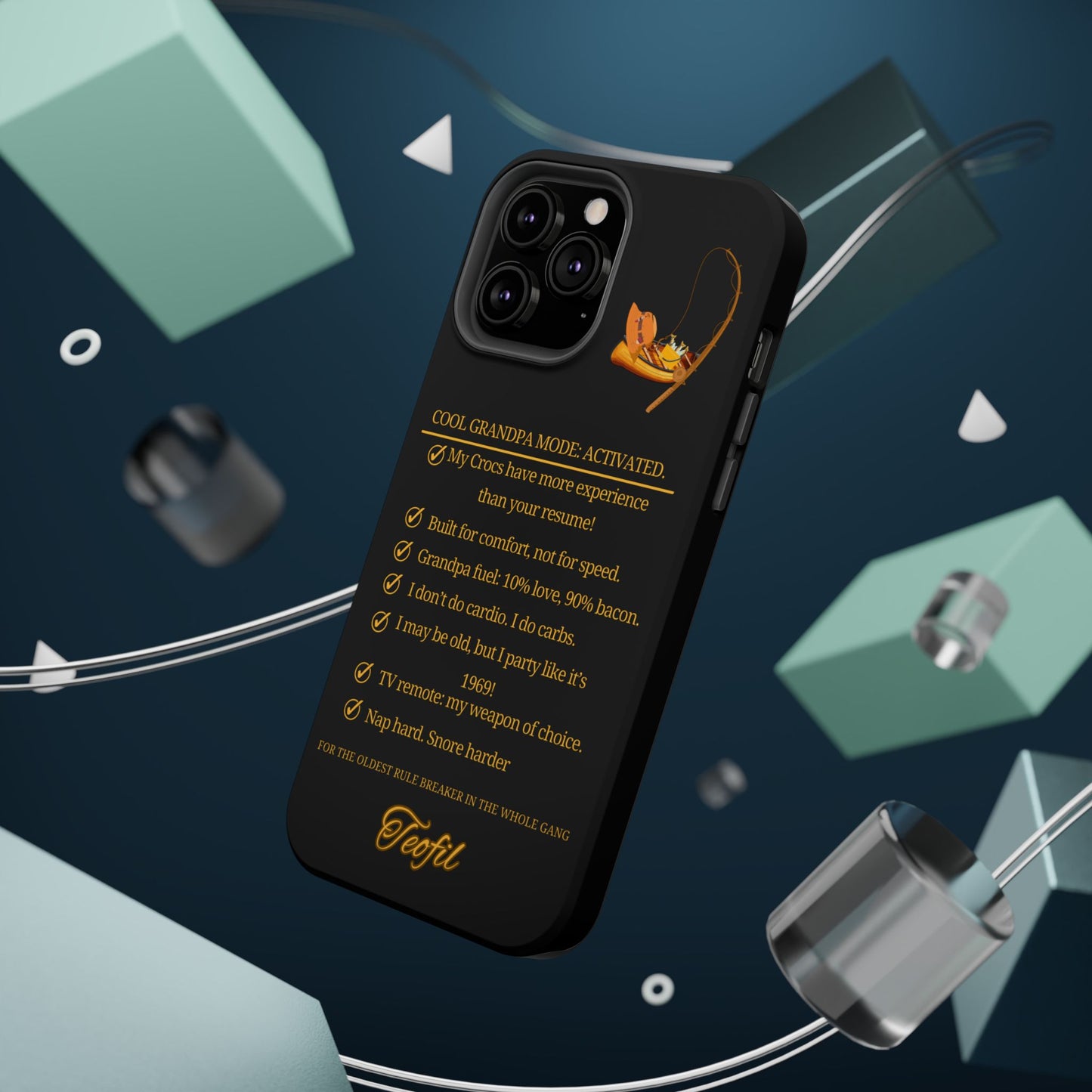 Phone Case - Cool Grandpa Mode: Activated Magnetic Tough Case with Funny Quotes