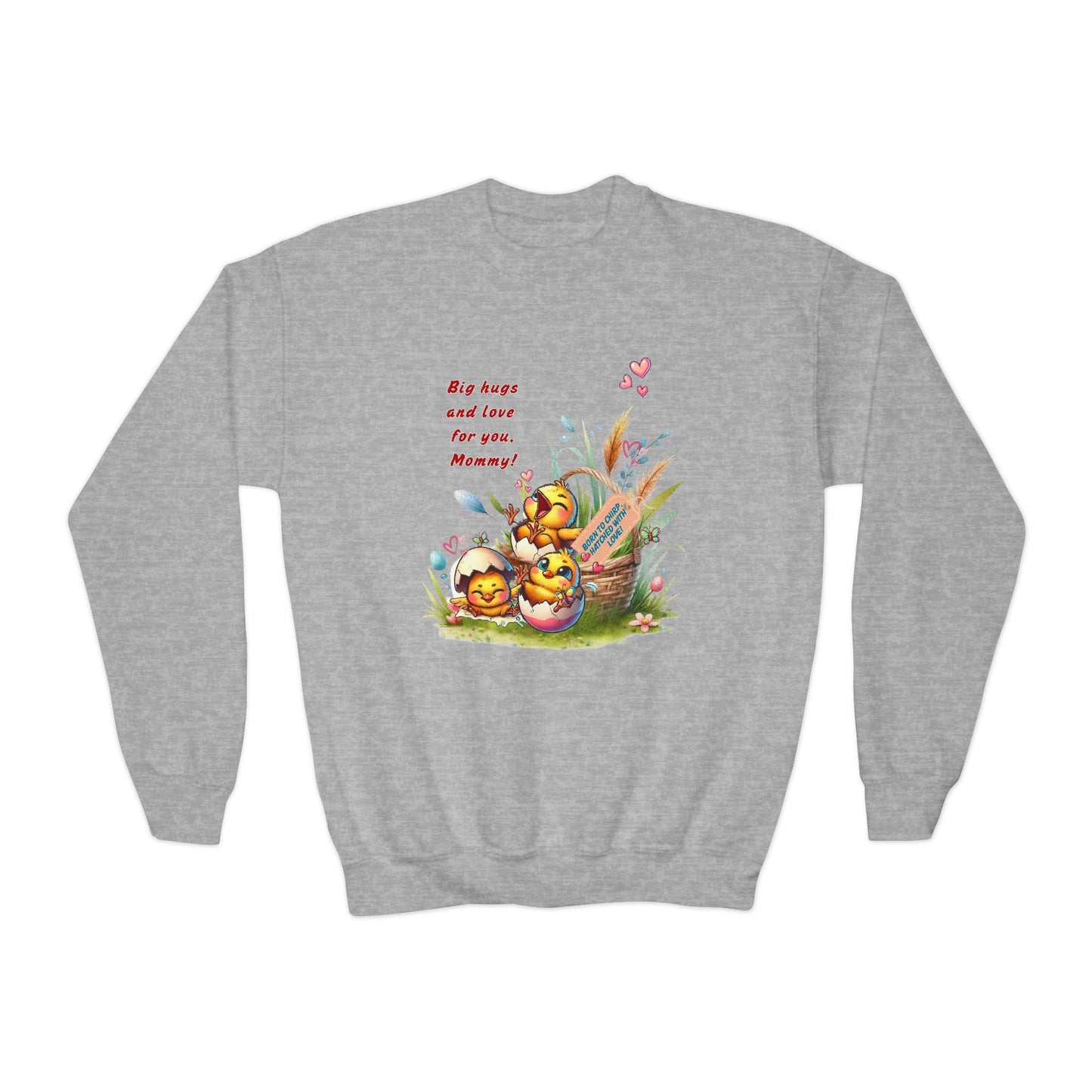 Funny Emotional Messages Youth Crewneck Sweatshirt - Perfect Gift for Mother's Day