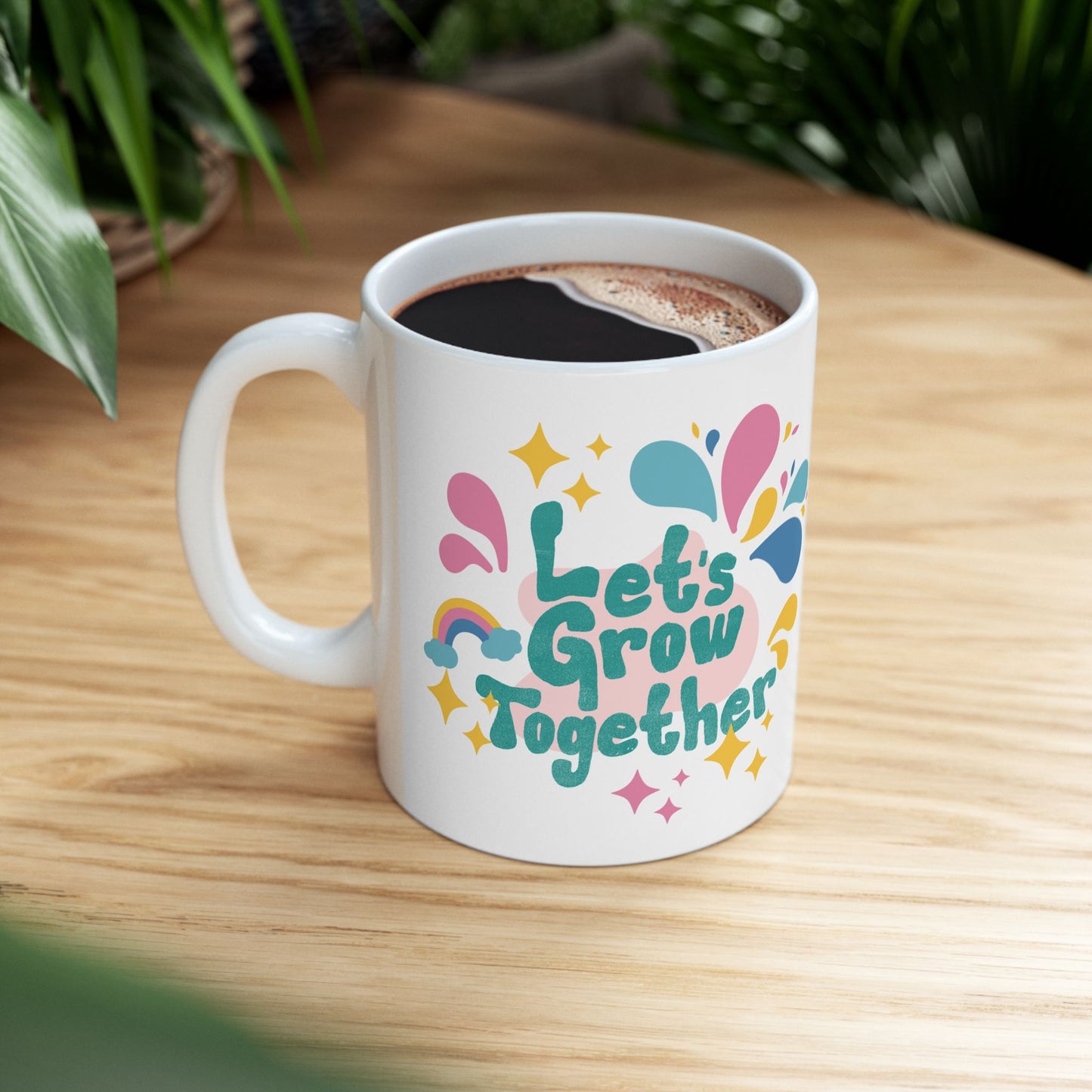 Ceramic Mug, (11oz, 15oz) - lets give it a whirl
